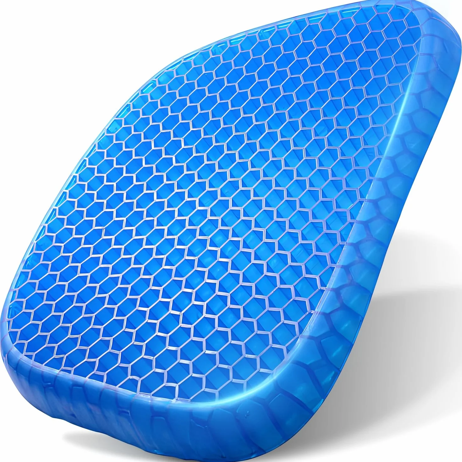 Retoo Poduszka do siedzenia żelowa, wymiary: 38x31x4cm komfortowa na krzesło biurowe ergonomiczna poduszka do siedzenia do samochodu o wadze 550g większy komfort gruba poduszka żelowa