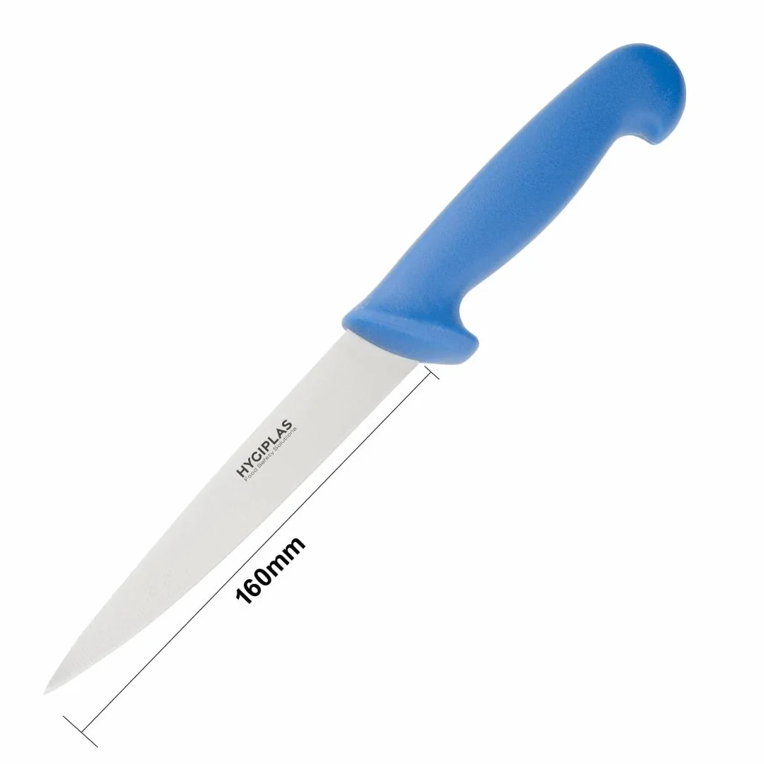 Hygiplas C853 nóż filetowy, 15 cm, niebieski