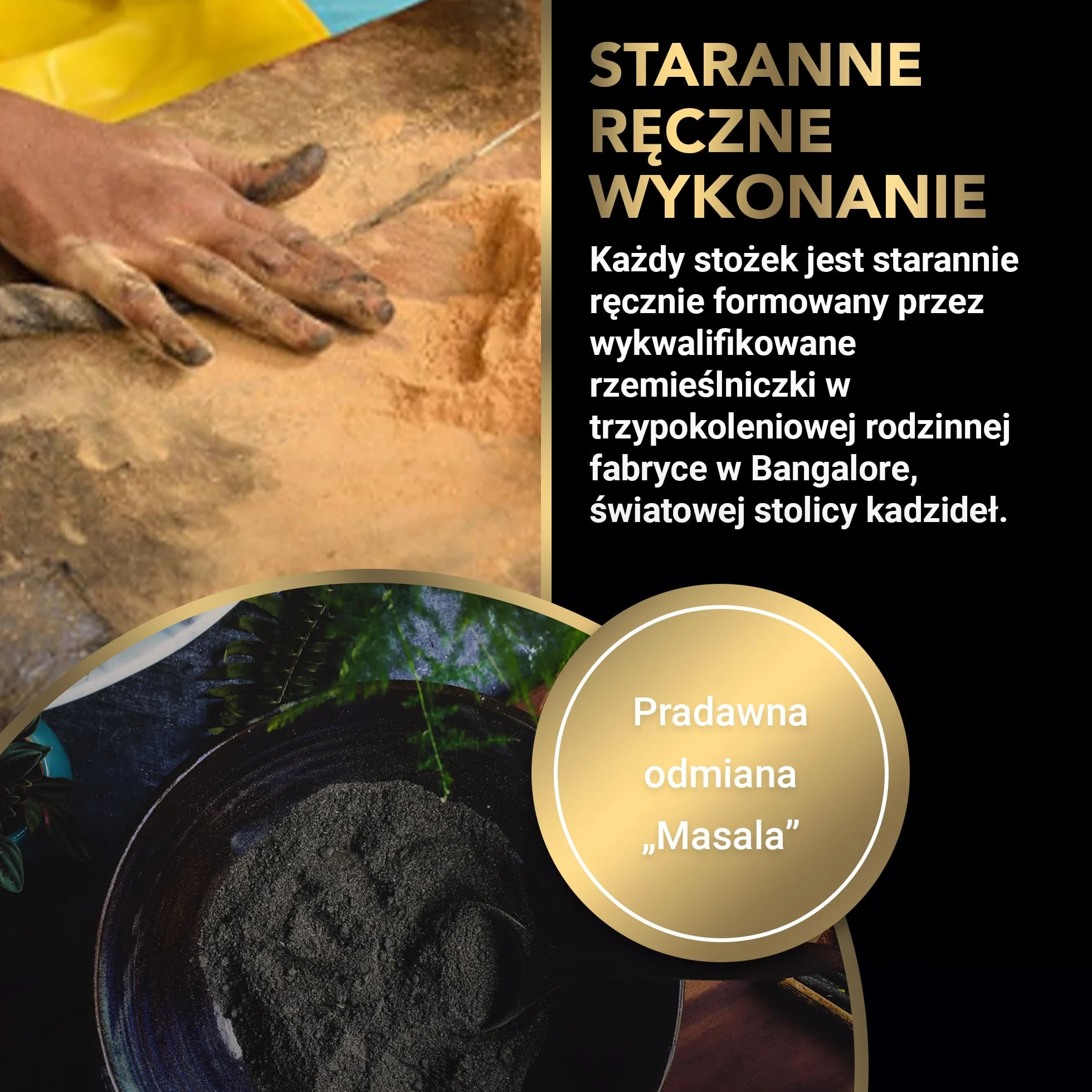 Fumino® Zapach Oudh – świeże kadzidełka stożkowe, 15 sztuk w opakowaniu, Masala Agarbatti Joss, zapach do relaksu i medytacji, dekoracja domu