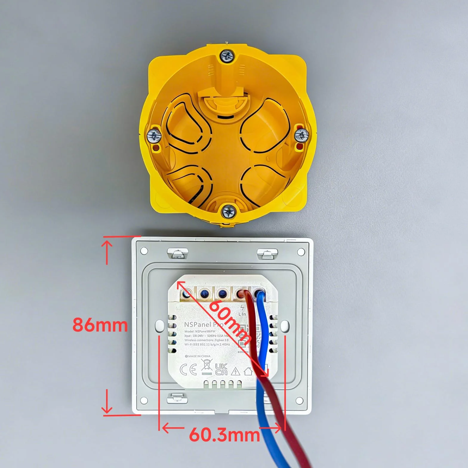 SONOFF NSPanel Pro 86 Inteligentny Panel Sterowania – Brama Zigbee, Home Assistant, Matter Bridge, Scenariusze Bezpieczeństwa i Termostat – Działa z Alexa, Google Home, Apple Home (Qianga)
