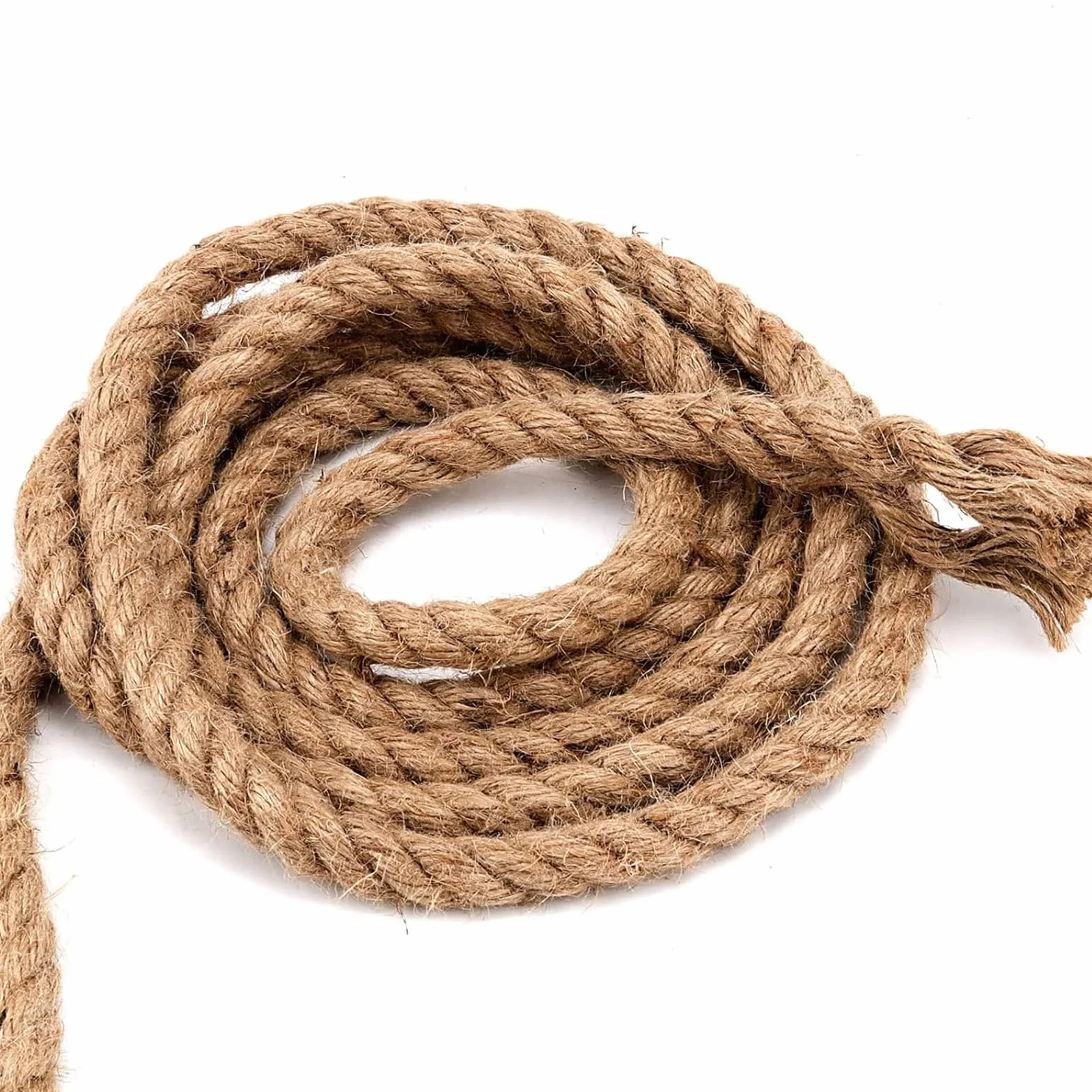 20 m x 12 mm naturalna lina jutowa, 4 sznurki juty, skr?cona lina jutowa, pleciona lina konopna, sznurek jutowy do majsterkowania, pakowania, wi?zania ogrodu, dekoracji