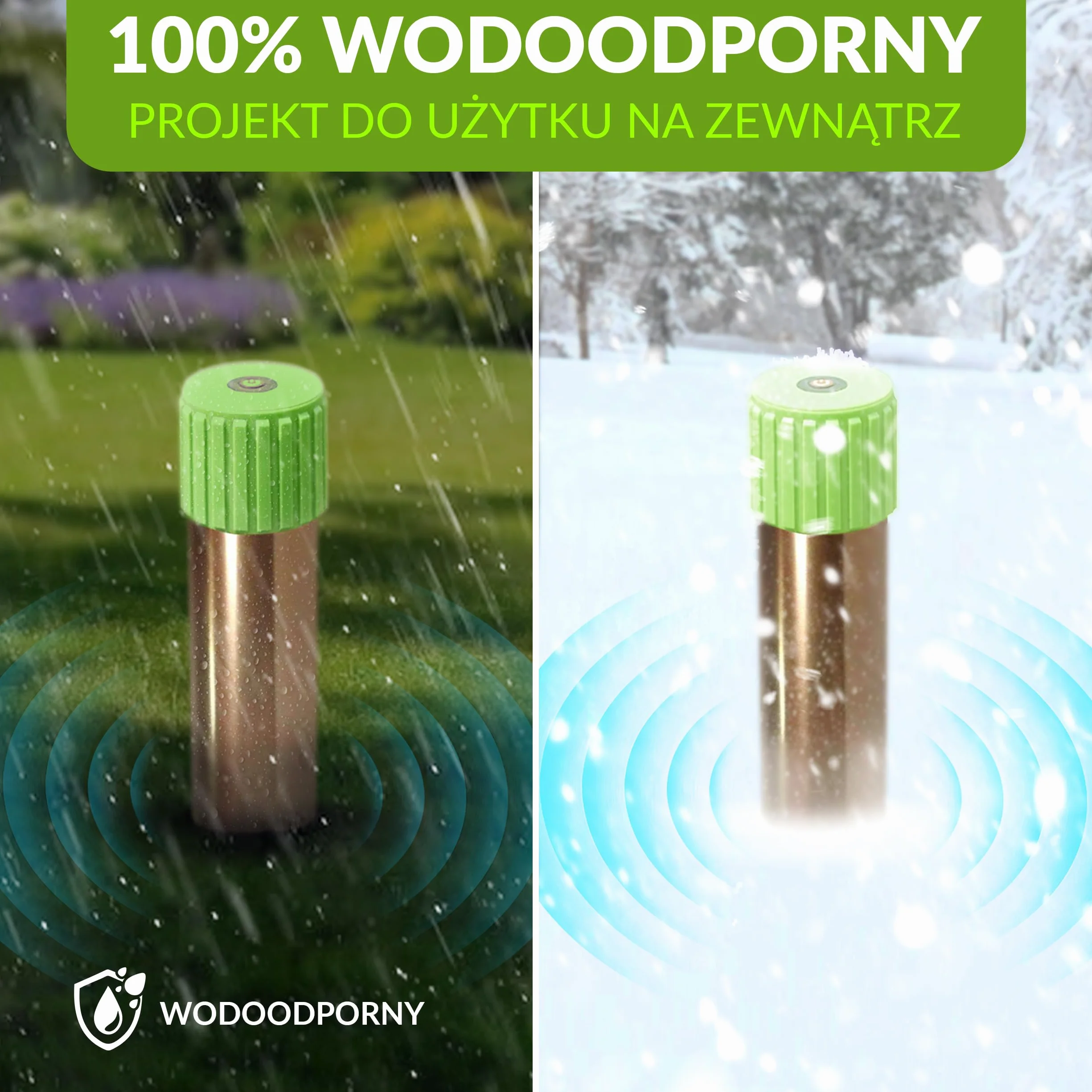 ISOTRONIC Vibrasonic odstraszacz kretów z włącznikiem On/Off, z silnikiem wibracyjnym, zasilany bateriami, odstraszacz norników, nornikowców, węży