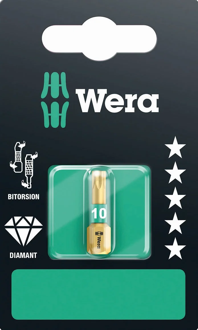 Wera Bity Torx 867/1 BDC SB TX10, TX 10 x 25 mm, Wera 05134374001