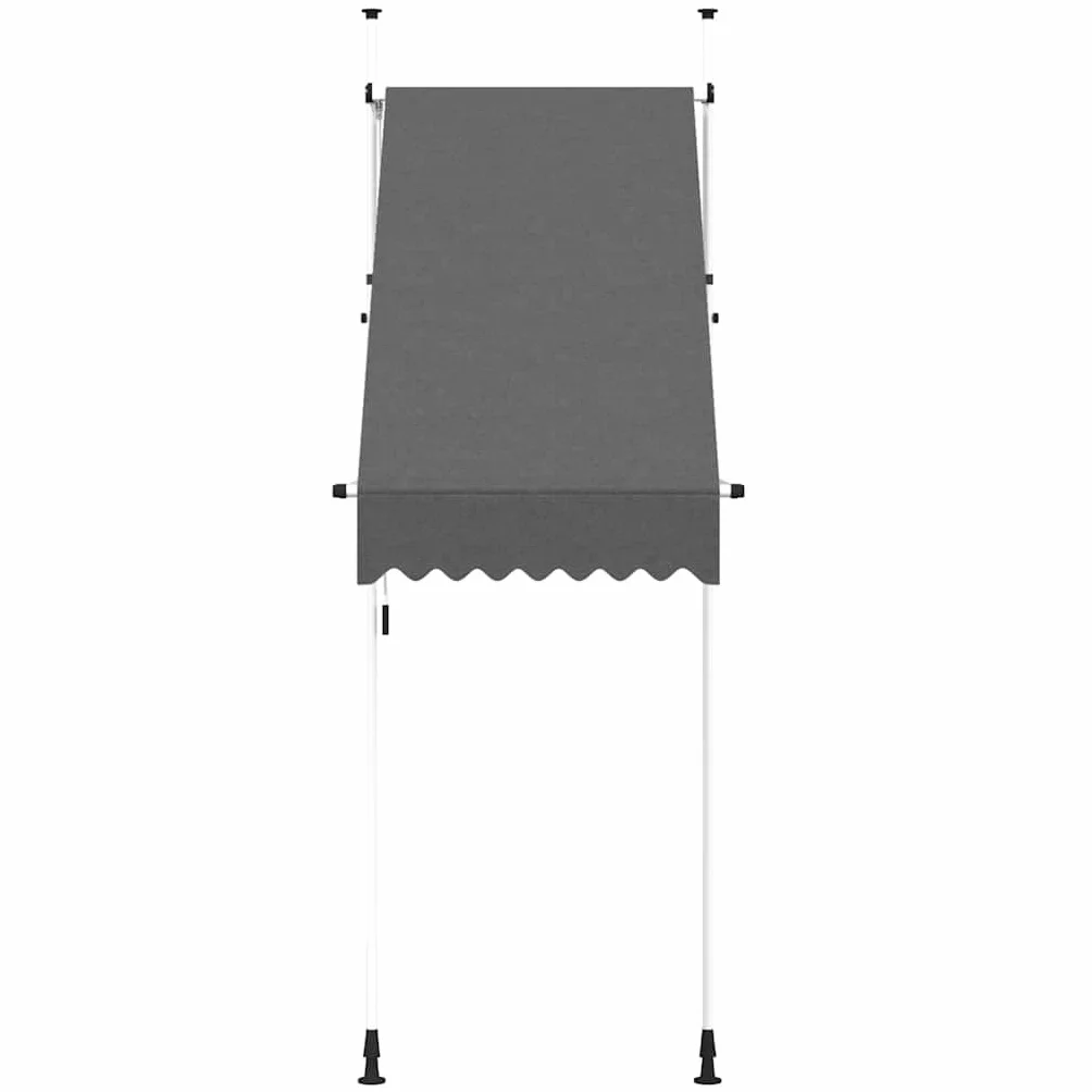 vidaXL Markiza zwijana ręcznie, 100 cm, antracytowa