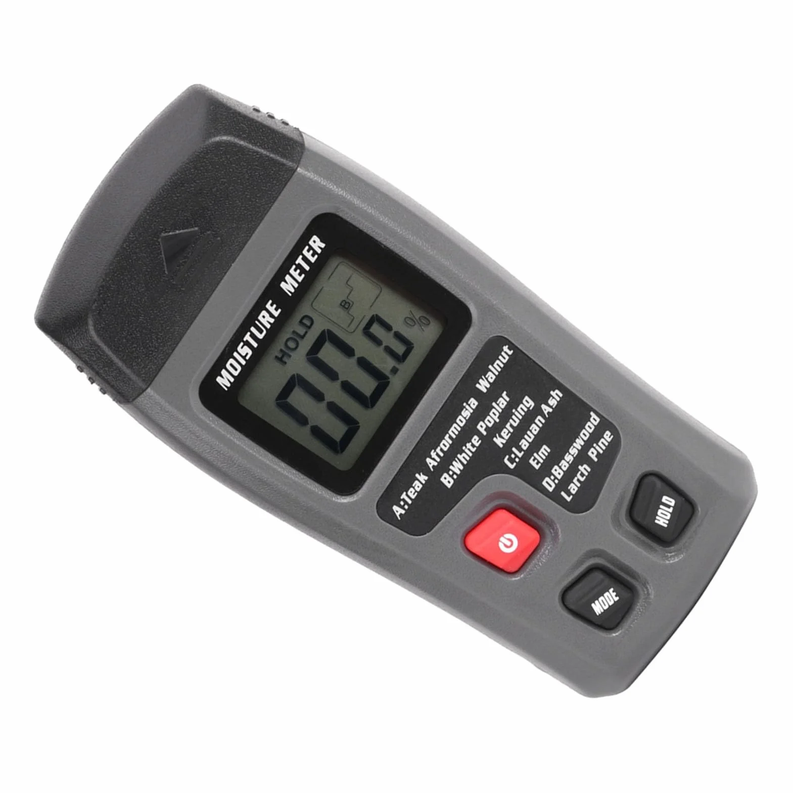 Generic Detektor Wilgoci Drewna Dokładny Cyfrowy Tester Wilgoci LCD do Orzecha Różanego Drzewo Kauczukowe 0-99,9% Czujnik Higrometru do Obróbki Drewna