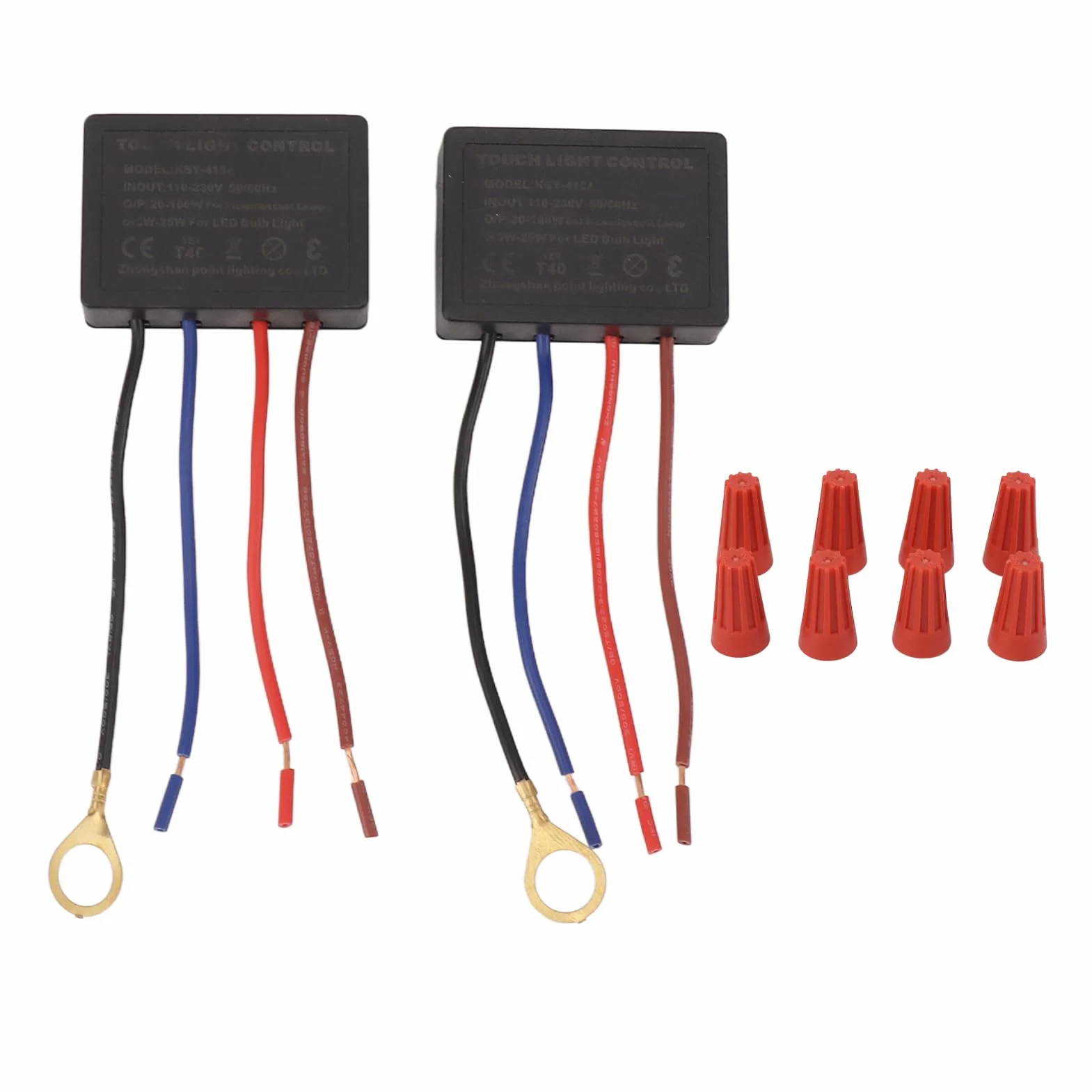 3-kierunkowy ściemniacz z Czujnikiem Dotykowym, Dotykowy Włącznik Lampy z Zapasowym Czujnikiem, do żarówek LED 15W-80W 110-230V
