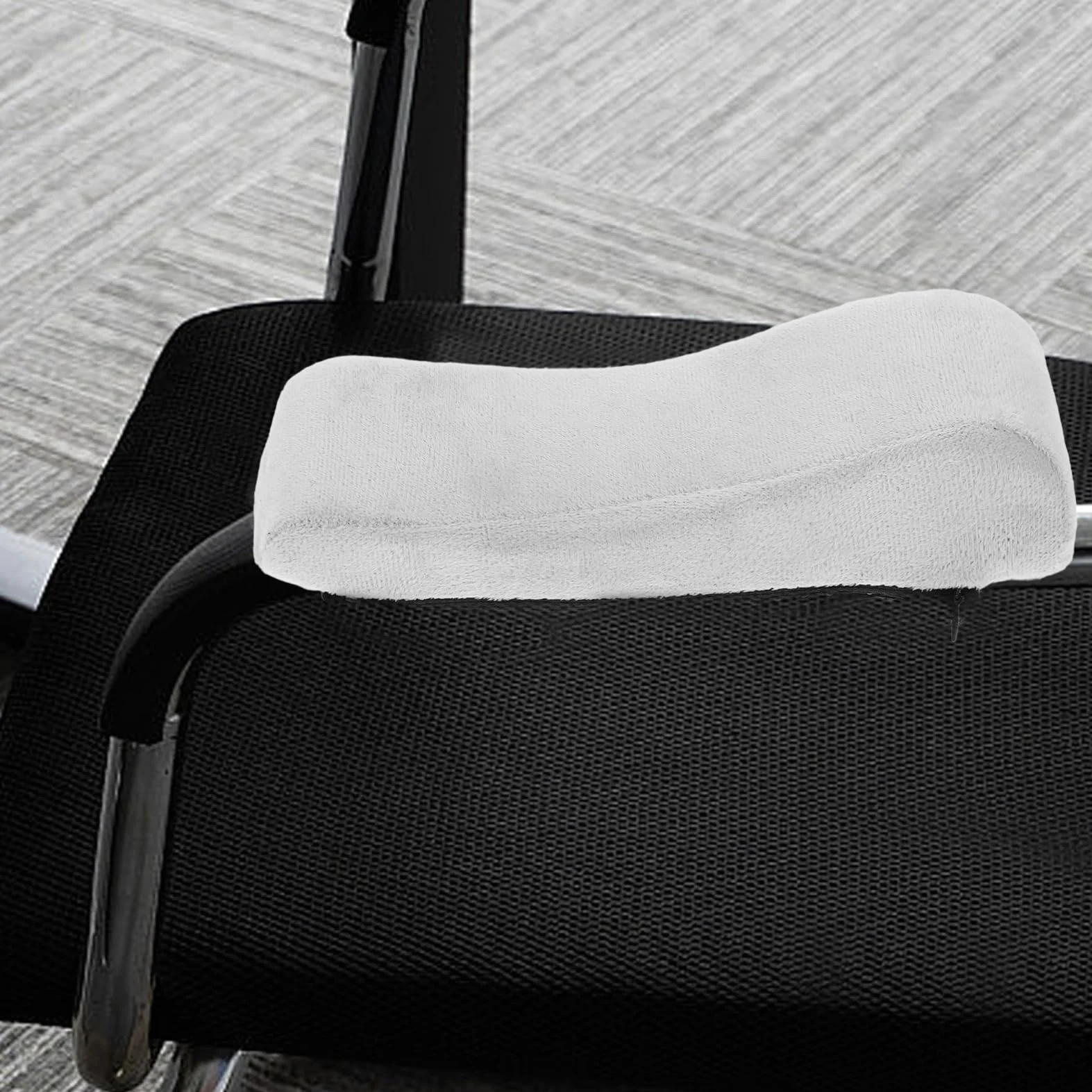 SHINEOFI Poduszka Podłokietnikowa Ergonomiczna z Pianki Memory do Fotela Biurowego Fotela Gamingowego Podpórki pod Ręce Szara