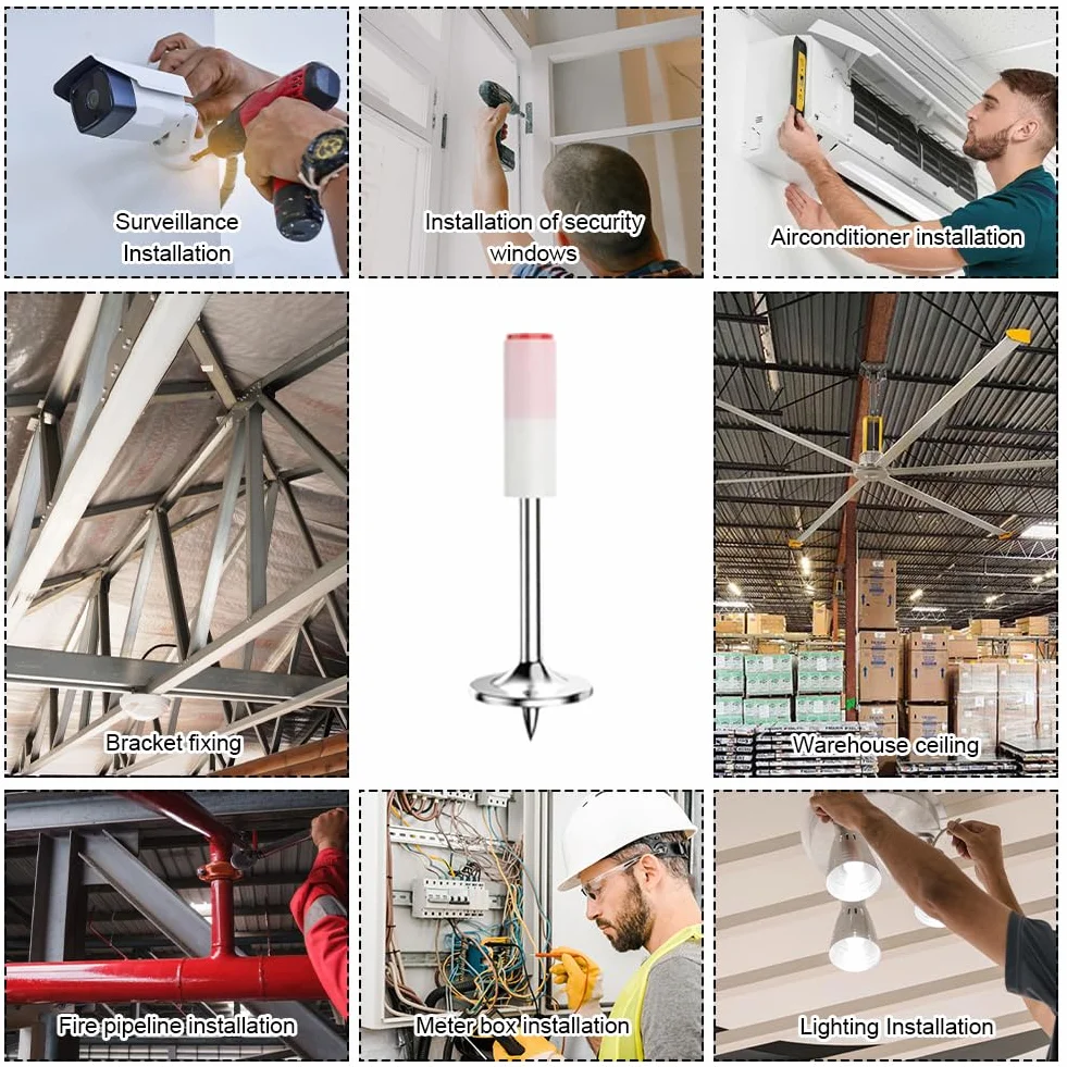 Gwoździe do pistoletu do paznokci, 400 sztuk, do stali, betonu, mini gwoździ stalowych, do ścian betonowych, pistoletów do paznokci pneumatycznych, gwoździ stalowych, do ścian betonowych i sufitów rur