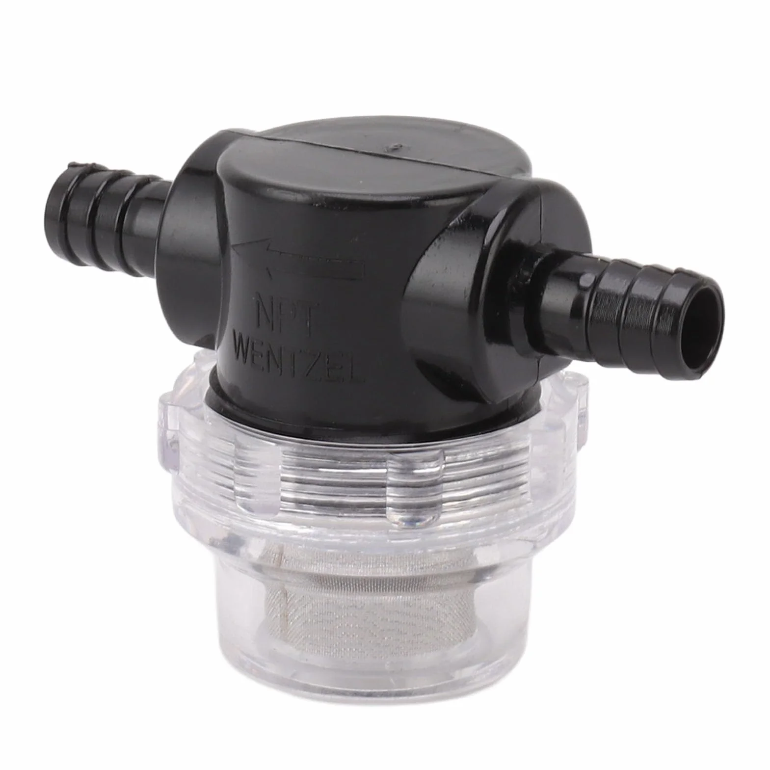 Haofy Sitko Pompy Wodnej 50 Mesh Stal Nierdzewna G1/4 Twist On – Filtr do Nawadniania z przezroczystą obudową Łatwe Monitorowanie i Zapobieganie Zatykaniu dla łodzi Morskich RV, Trawników i urządzeń
