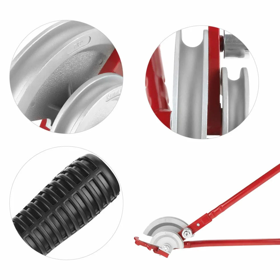 Ręczna giętarka do rur, giętarka do rur miedzianych 2 w 1 15/22 mm Ręczna giętarka do rur 180 stopni Ręczna giętarka do rur do rur miedzianych Stop aluminium