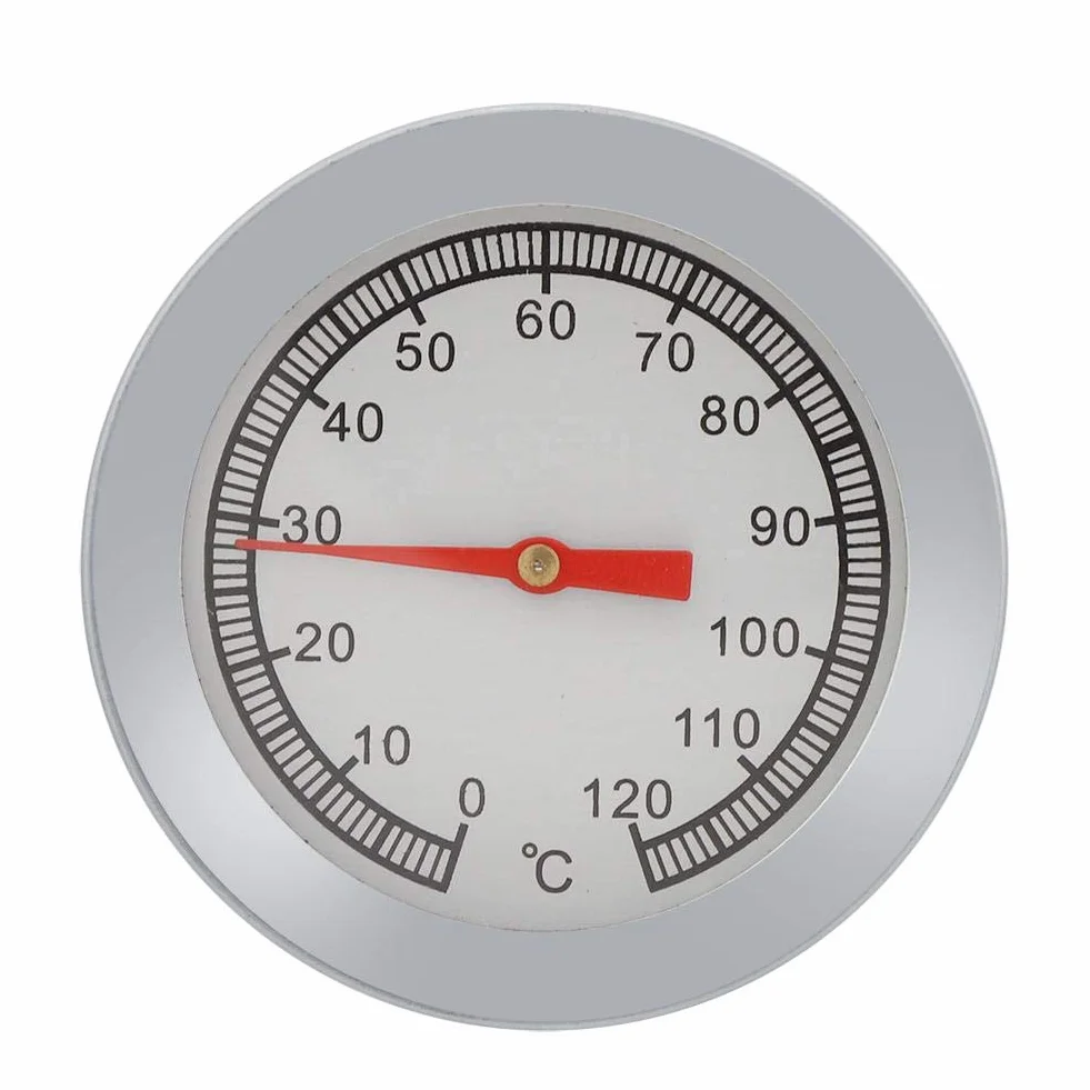Dokładny 1 szt. termometr do pizzy termometr do grilla, zakres od 0 ~ 120 ℃ stal nierdzewna dowolny grill, grill lub piekarnik do gotowania grilla