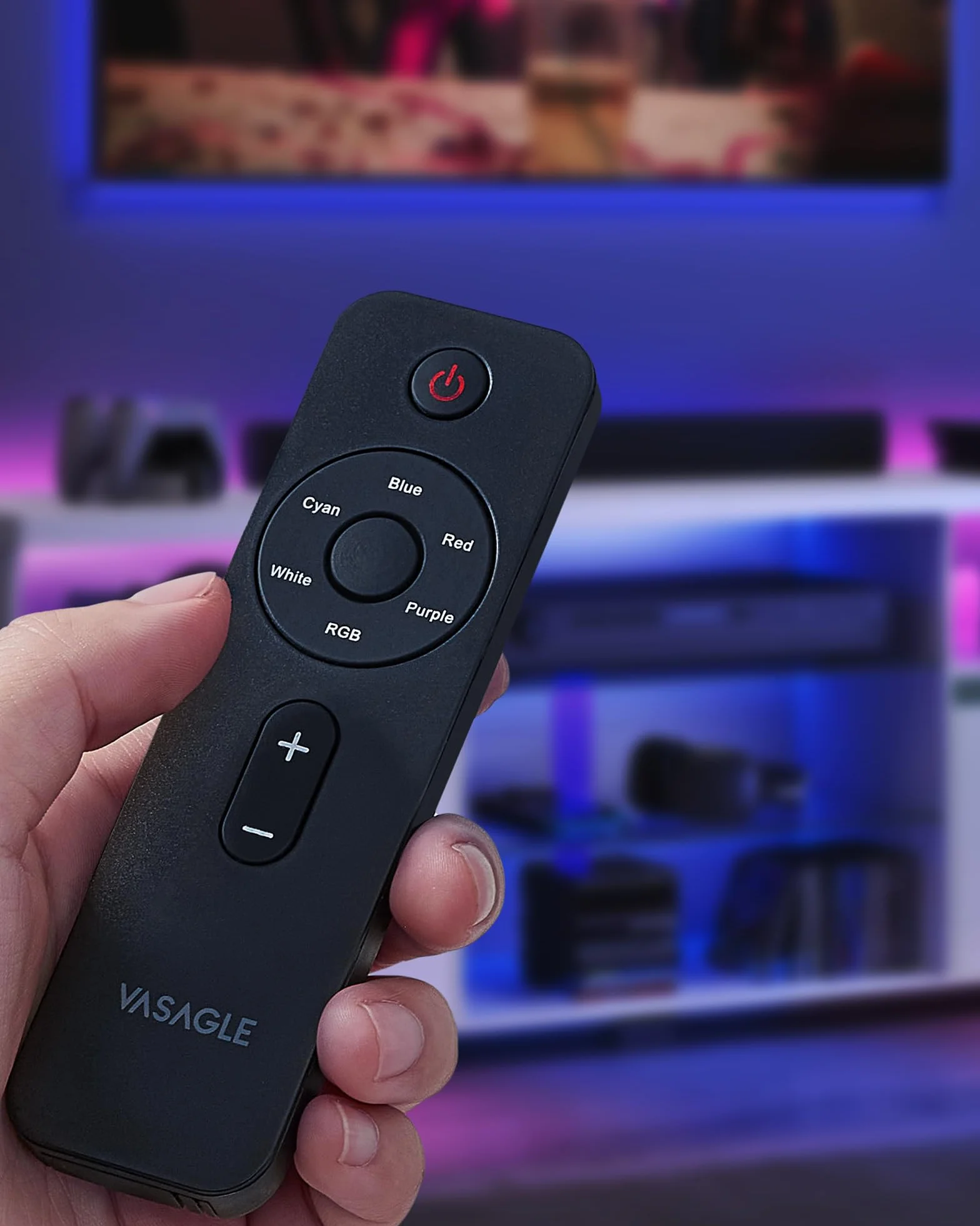 Kolekcja VASAGLE KAILYN - szafka pod telewizor z oświetleniem LED, stół pod TV, stojak na telewizor do 70 cali, z otwartymi półkami, 2 szafki z drzwiami, 160 cm, do salonu, biały LTV331T10