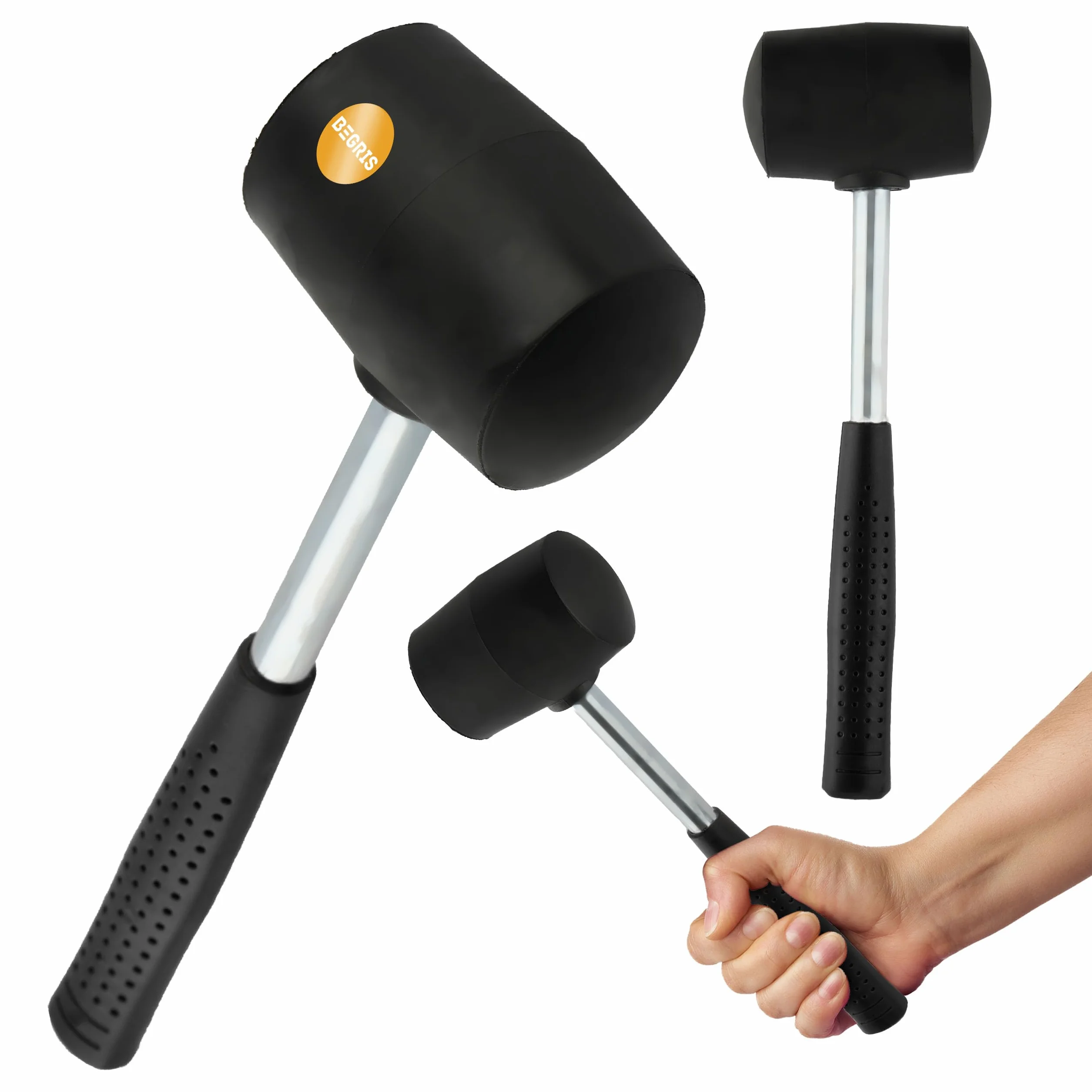 Młotek gumowy 350g metalowa rączka