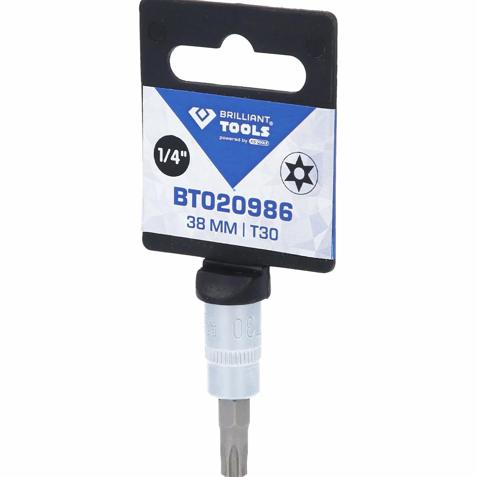 BRILLIANT TOOLS BT020986 1/4" Torx-Nasadka z bitami, z otworem czołowym TB30 [Powered by KS TOOLS]