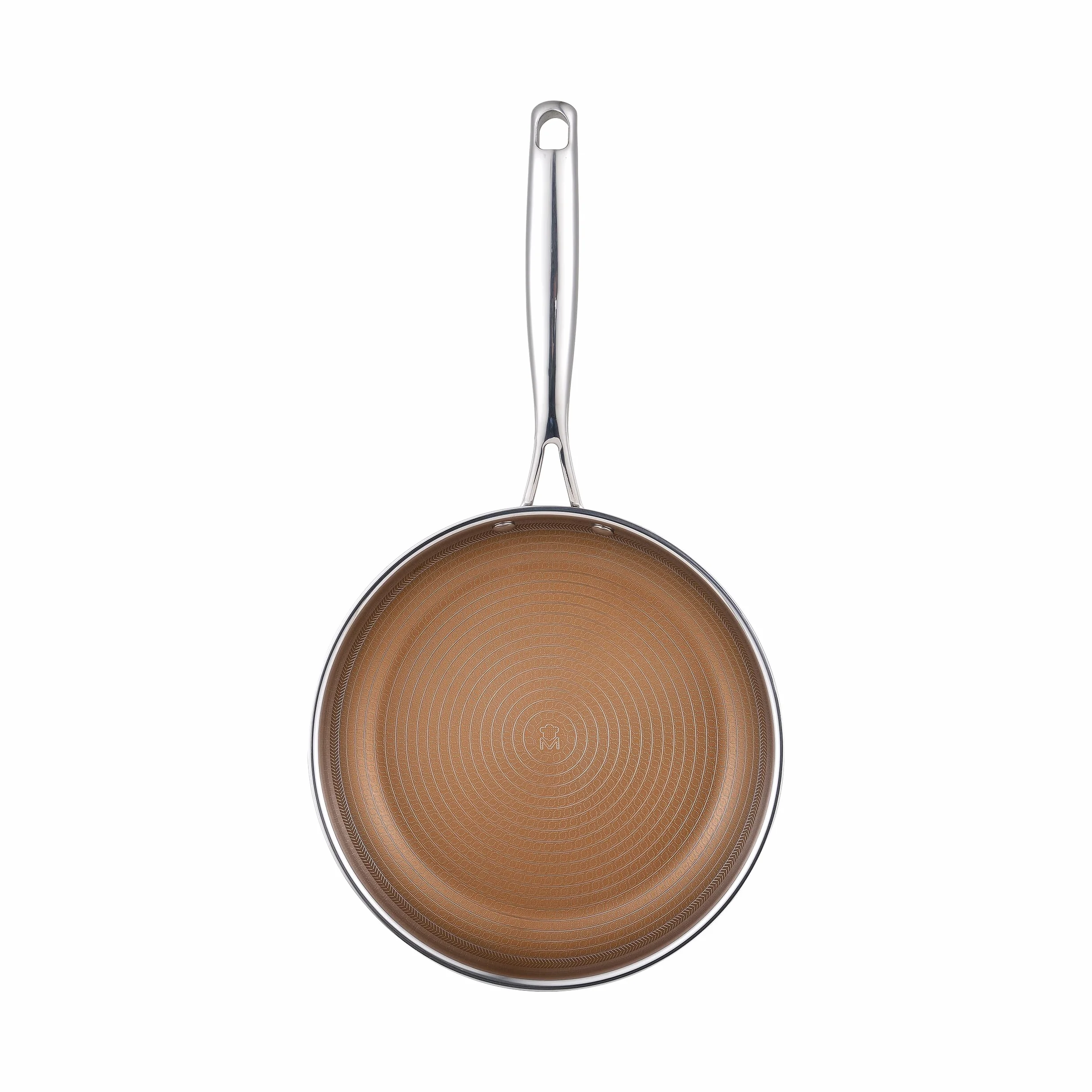 MasterPRO Zestaw patelni 2-częściowy 20 cm i 25 cm stal nierdzewna rdzeń aluminiowy powłoka nieprzywierająca