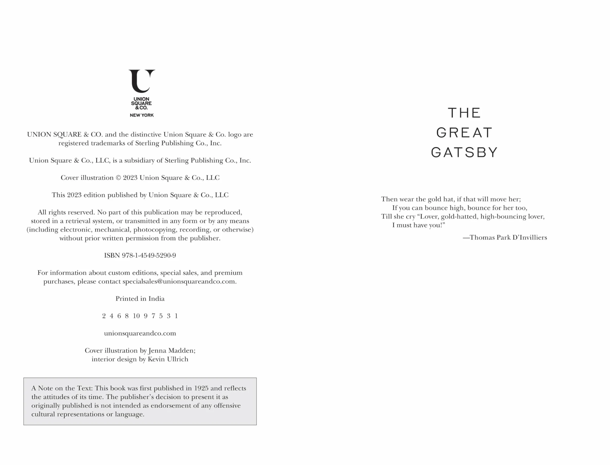 The Great Gatsby (Special Edition)
