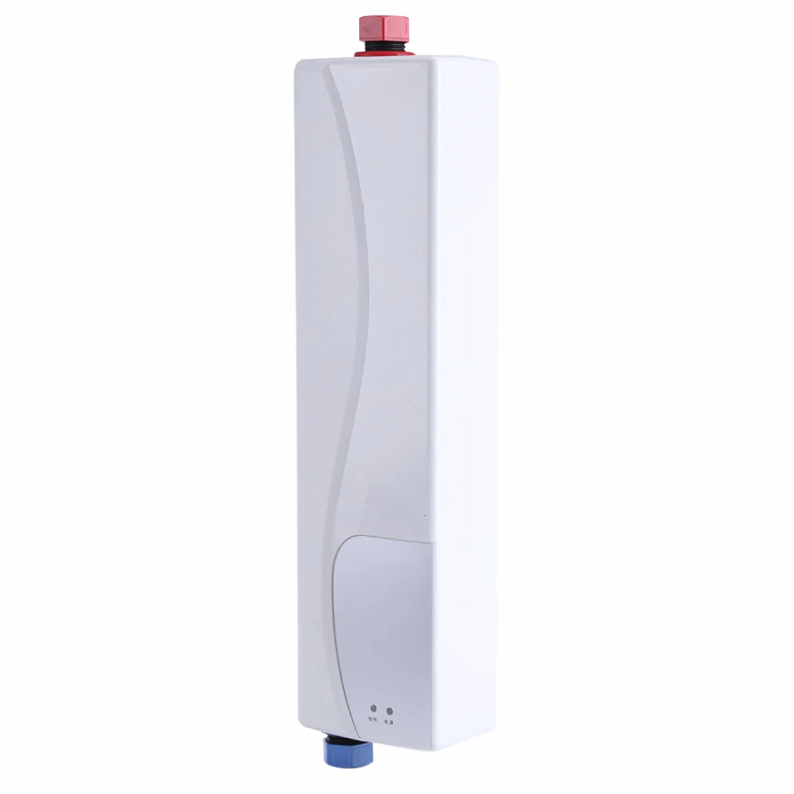 Generic Mini Elektryczny Bezzbiornikowy Podgrzewacz Wody Stylowy Wygląd Lampka Kontrolna LED Konstrukcja Odporna na rdzę Kompaktowy Rozmiar Wygodna Instalacja Zastosowanie Odporne na rdzę (Biały