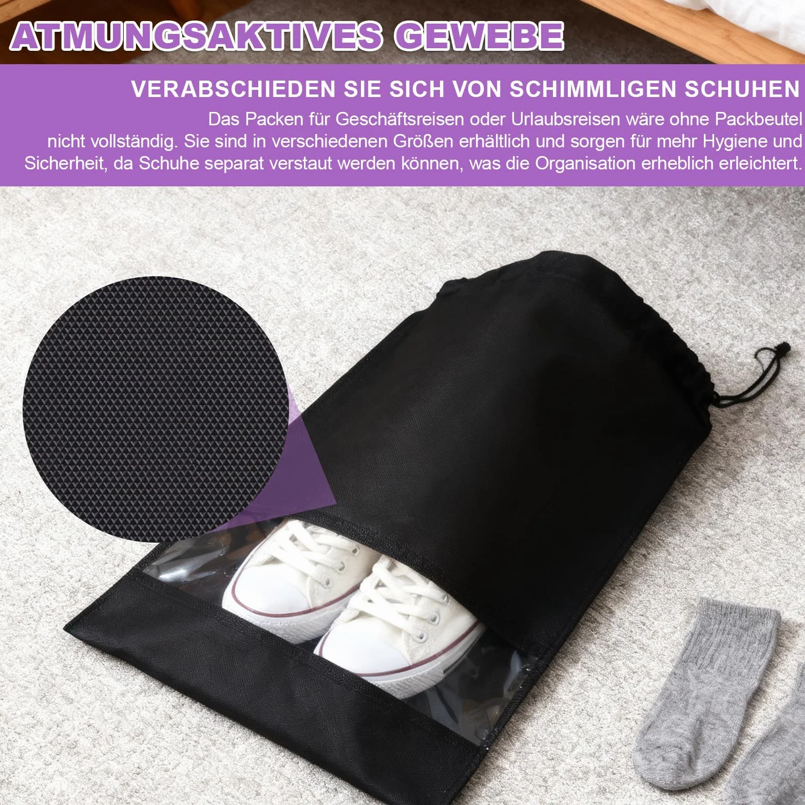 2 sztuki worków na ubrania z 2 workami na buty, 120 x 60 cm, pokrowiec ochronny, długi, czarny worek na ubrania z zamkiem błyskawicznym do przechowywania, pokrowiec na ubrania