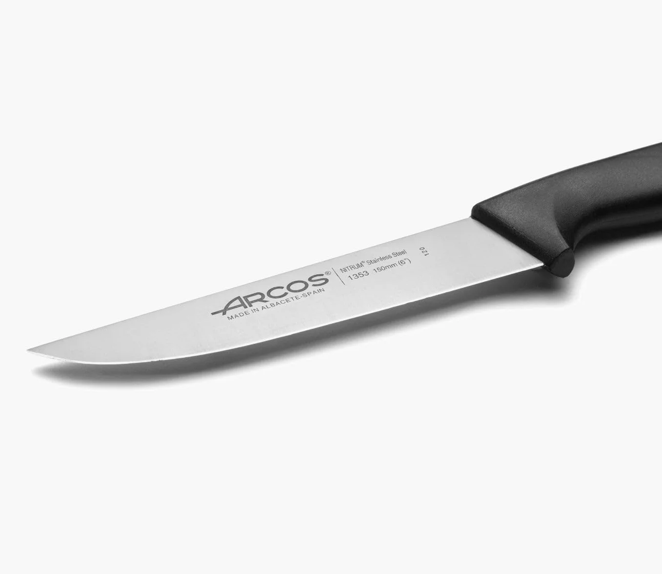 Arcos Nóż kuchenny Niza 135300 - ostrze nierdzewna 150 mm, uchwyt polipropylenowy czarny 18/8