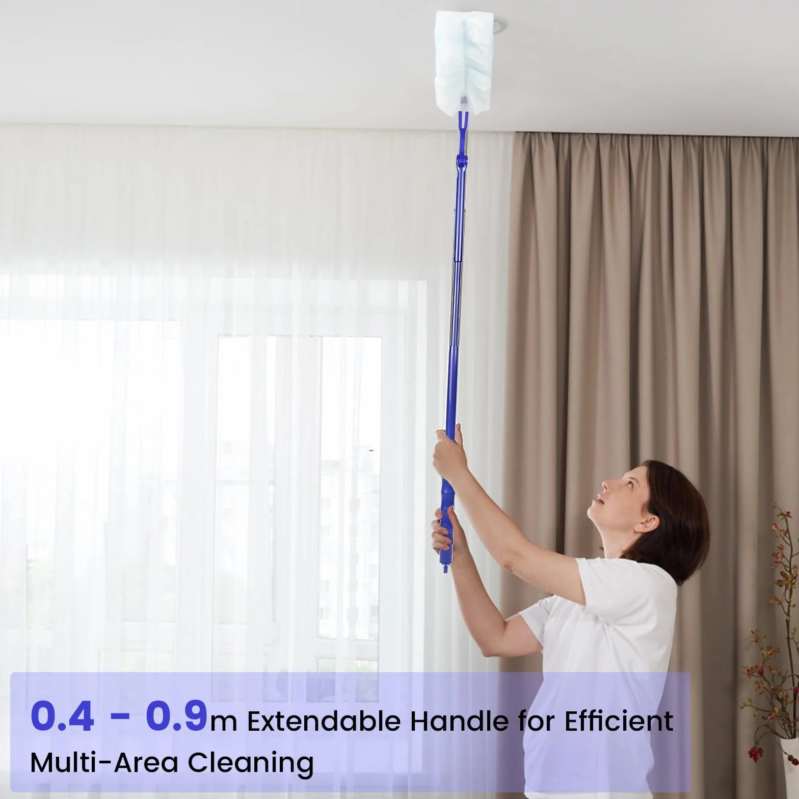 30 sztuk wkładu do miotełki z magnesami do kurzu TAIXING, uzupełnienie antystatyczne dla miotełki Swiffer, jednorazowa miotełka z uchwytem i teleskopowym trzpieniem do sierści zwierząt, kurzu, brudu