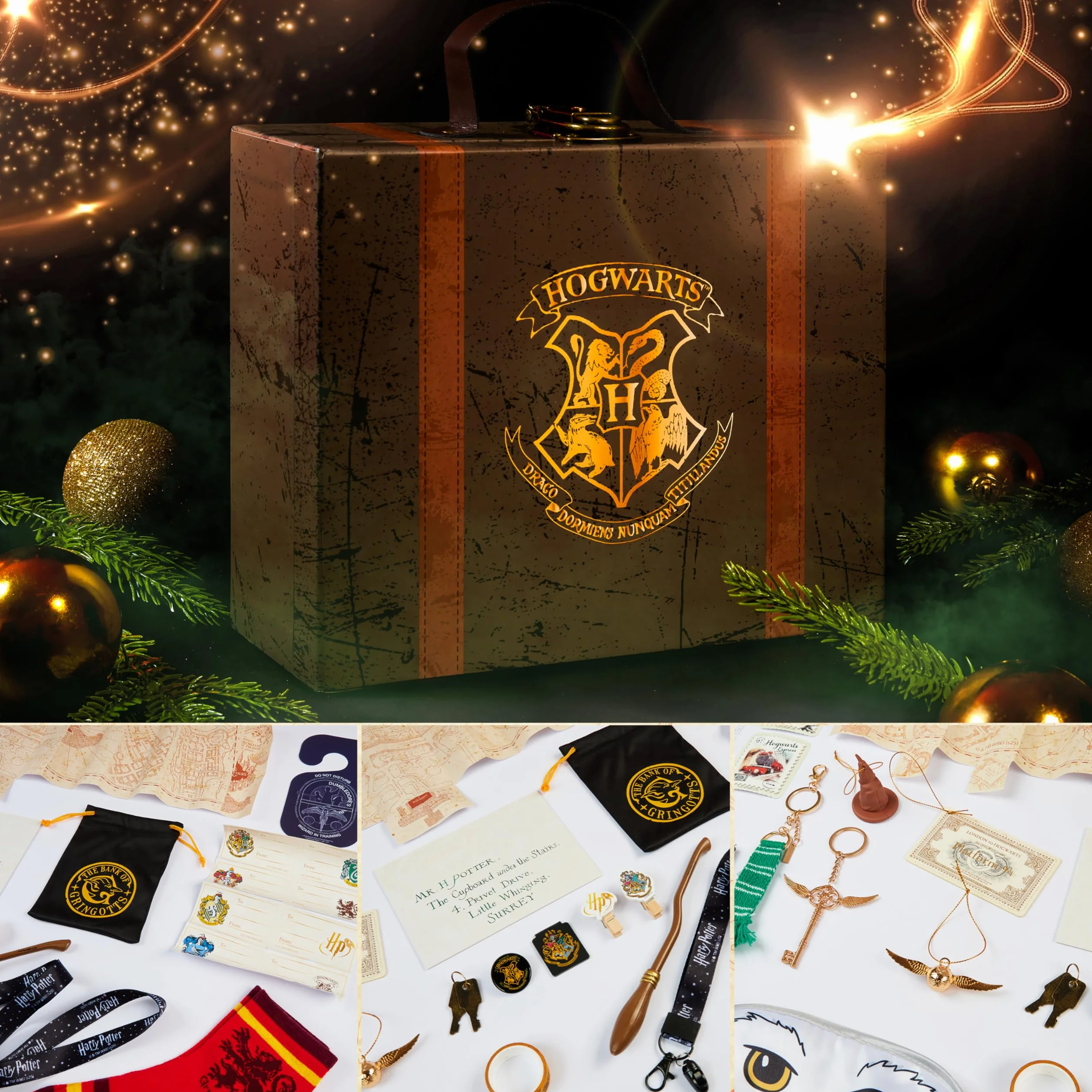 Kalendarz adwentowy 2025 dla dziewcząt z artykułami piśmienniczymi, skarpetkami i akcesoriami. 24-dniowy magiczny kalendarz odliczający do świąt Bożego Narodzenia. Prezenty dla dzieci, nastolatków i k