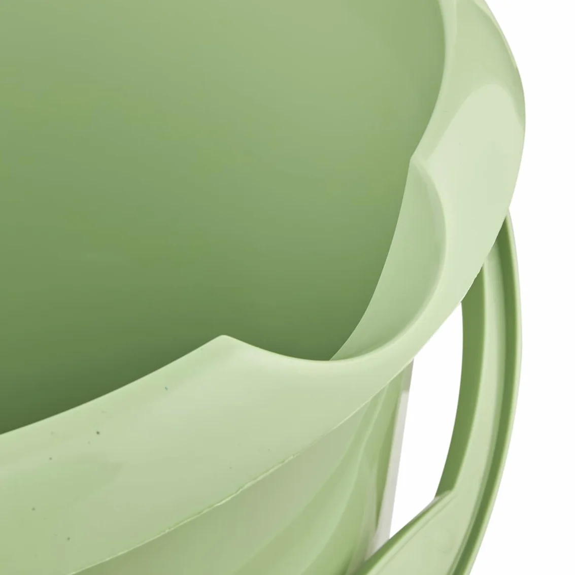 keeeper Wiadro z dzióbkiem, zintegrowaną skalą pomiarową i ergonomicznym uchwytem, 10 l, Mika Eco Line, zielone (Eco Grass Green)