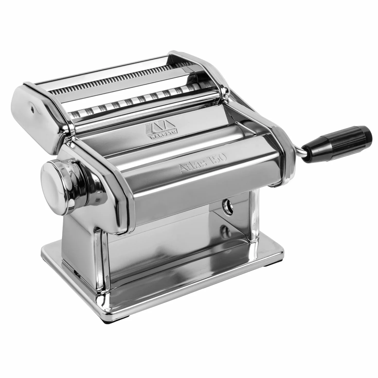 Marcato Classic Atlas 150 Maszynka do Makaronu, Aluminium, Srebrny, 20.3 x 20.3 x 17.8 cm