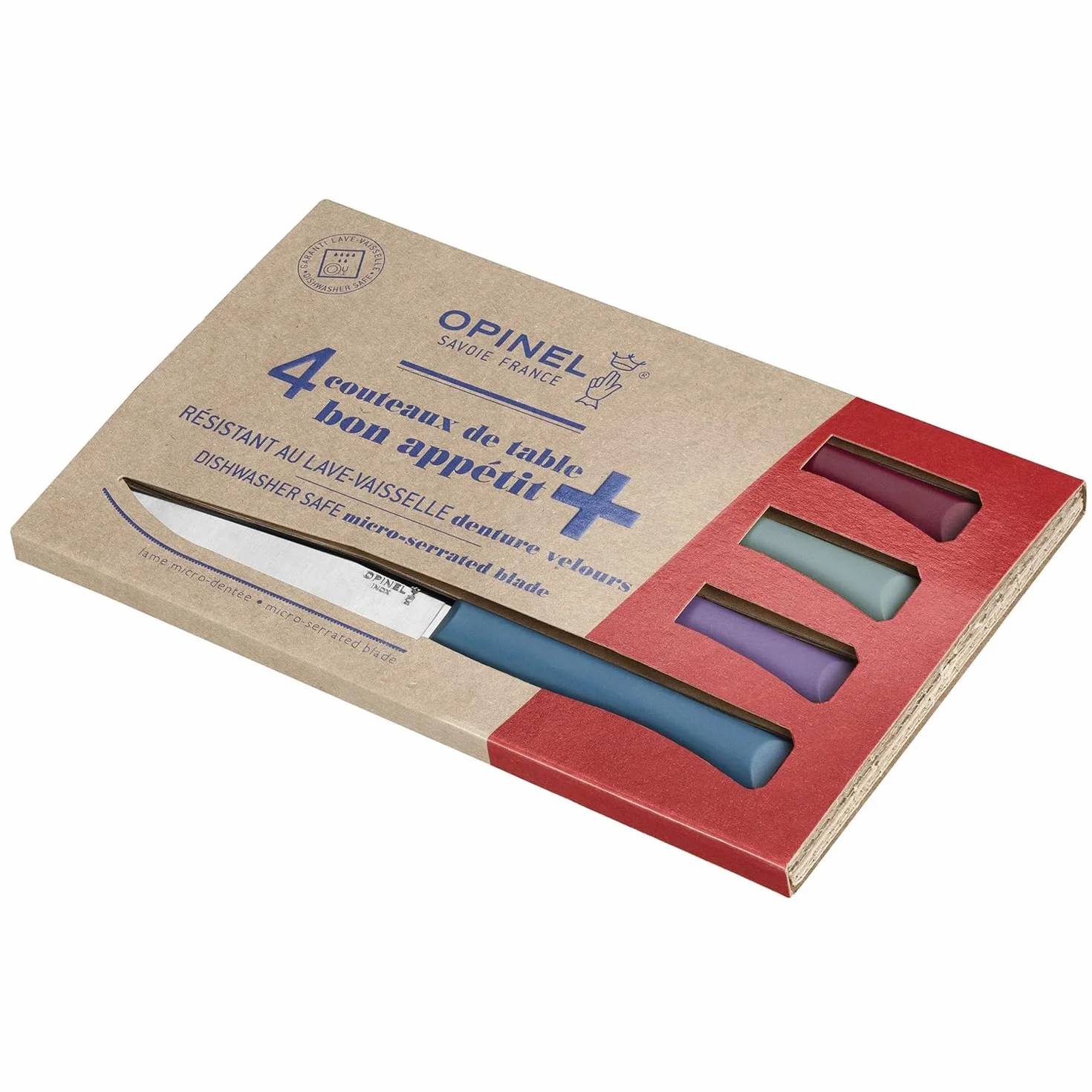 Opinel 254501 zestaw noży stołowych, stal