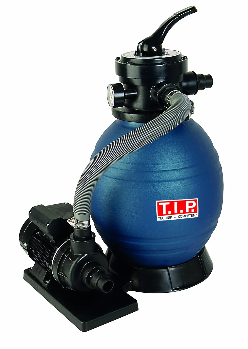 T.I.P. SPF 180 Piaskowy filtr basenowy 250 W, maks. 7900 l/h, filtracja 4500 l/h, 6 m, 0,6 bar, zawór 4-drożny, baseny do 20 m³, złącze 32/38 mm
