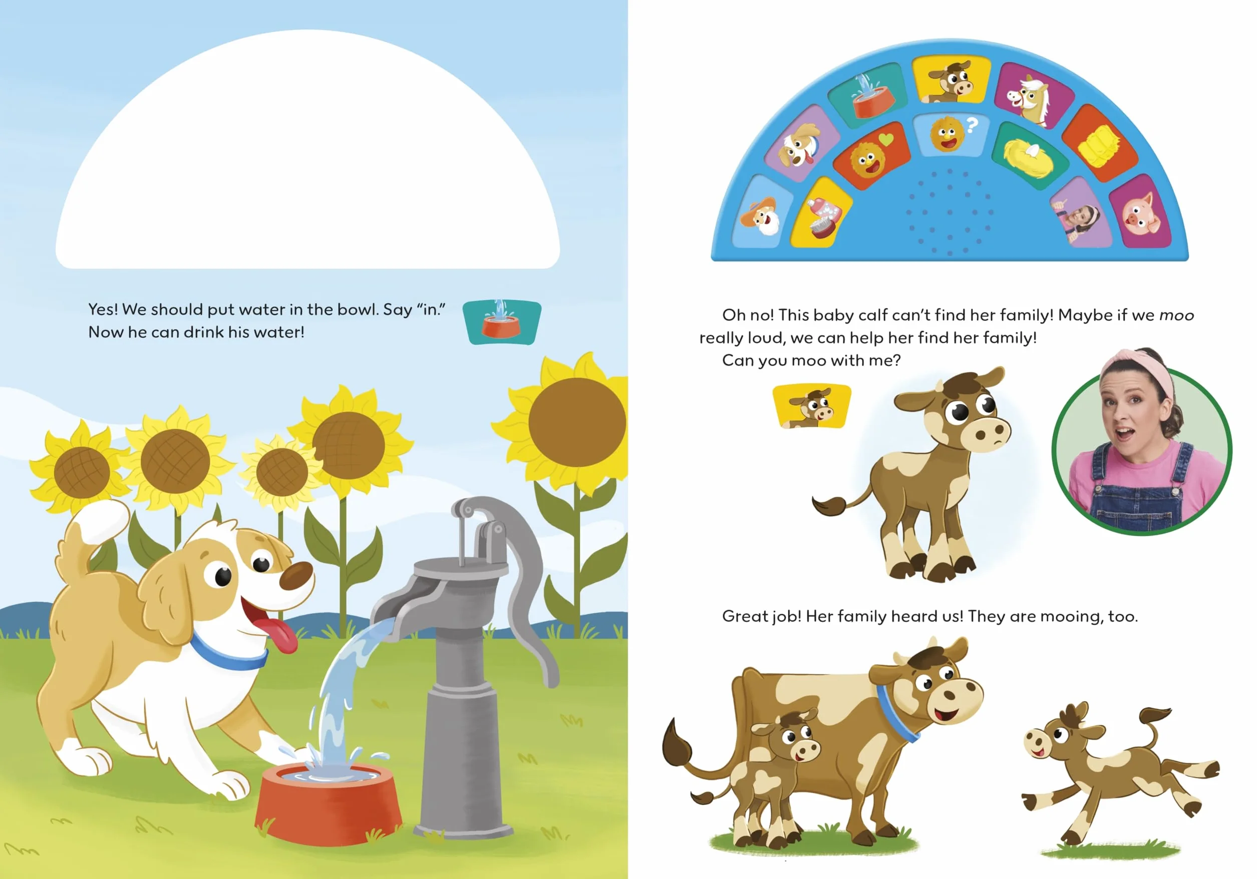 Ms Rachel: A Day on the Farm: An Interactive Read and Listen Noisy Sound Book with 12 Fun Sounds