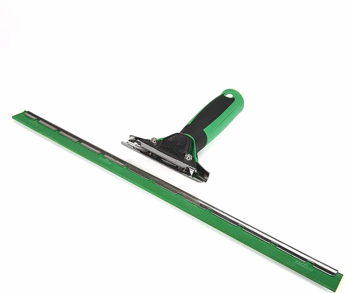Unger AK011AUNGER ErgoTec zestaw startowy do czyszczenia okien 2 w 1 - rakla i rękaw do spryskiwacza z mikrofibry, zielony, 35 cm
