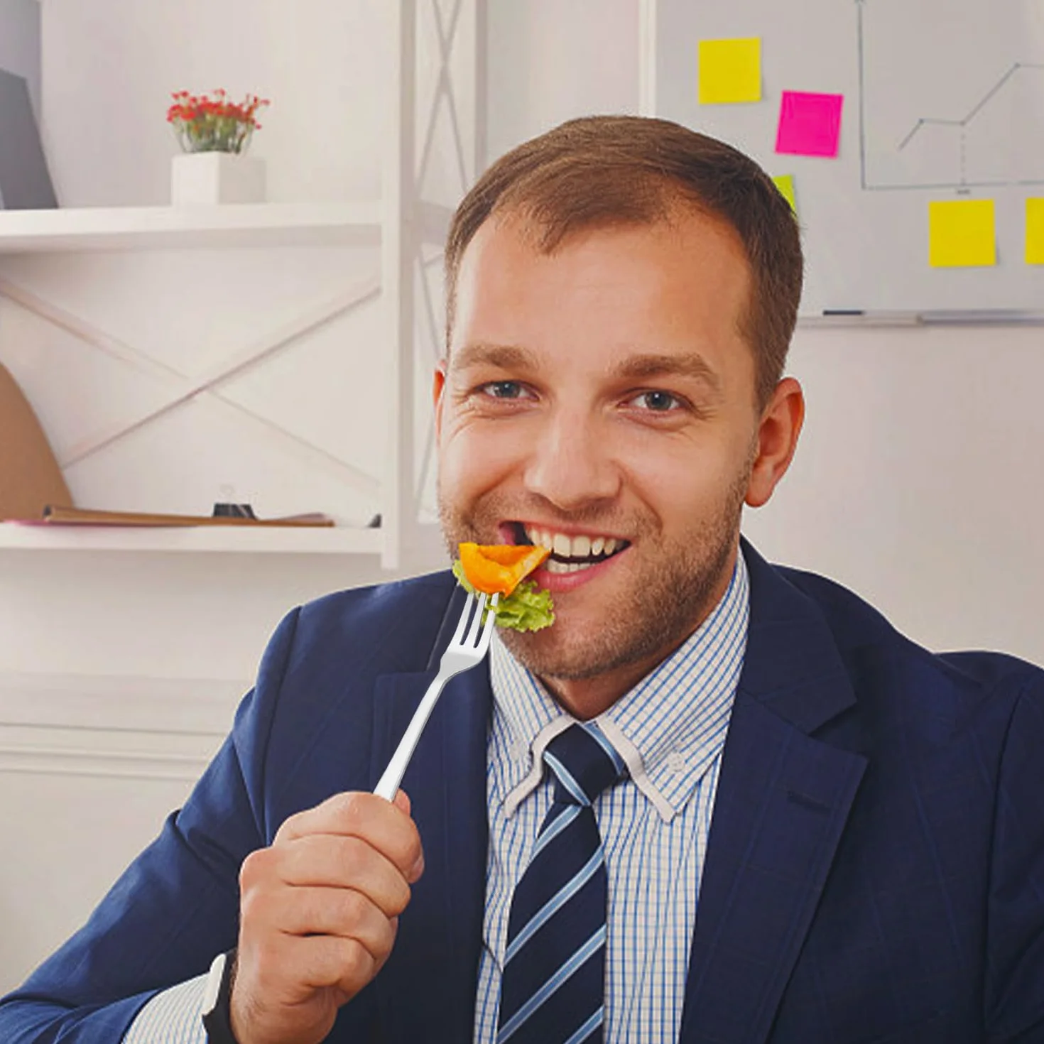 Komplet noży do masła i widelców ze stali nierdzewnej, 3 sztuki