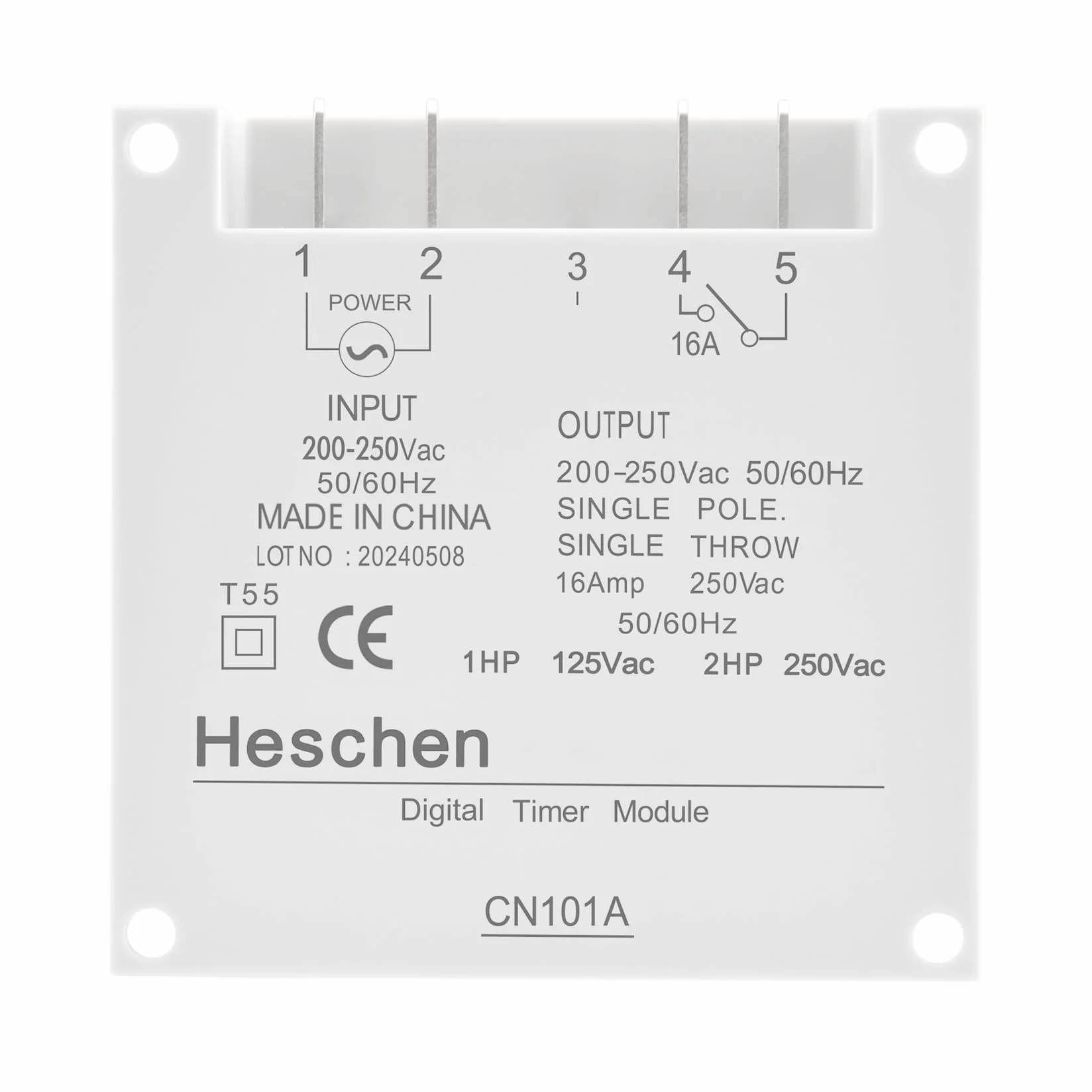 Heschen CN101A Cyfrowy Timer LCD Programowalny Przełącznik Przekaźnika AC 220V 16A SPST