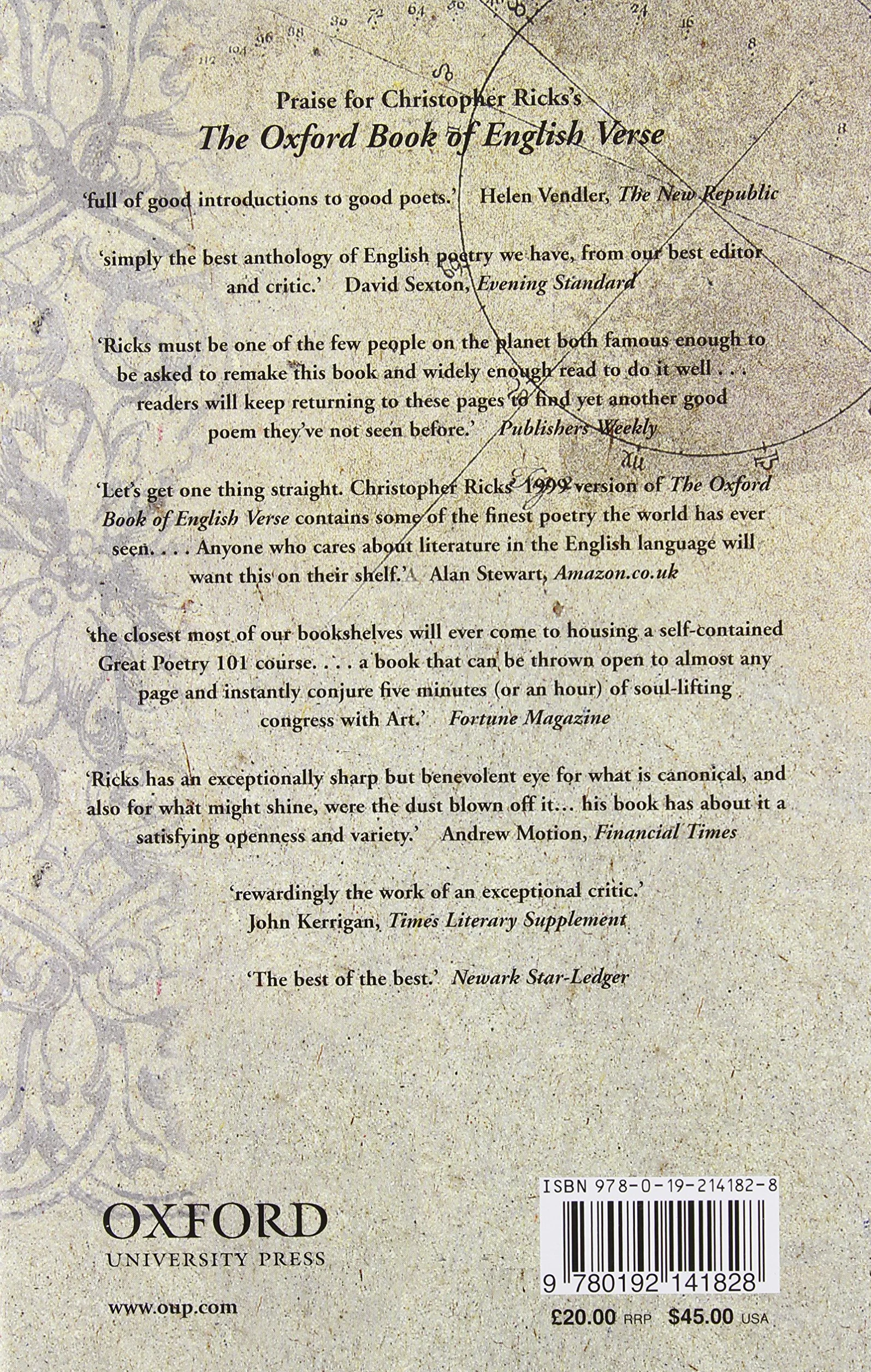 The Oxford Book of English Verse