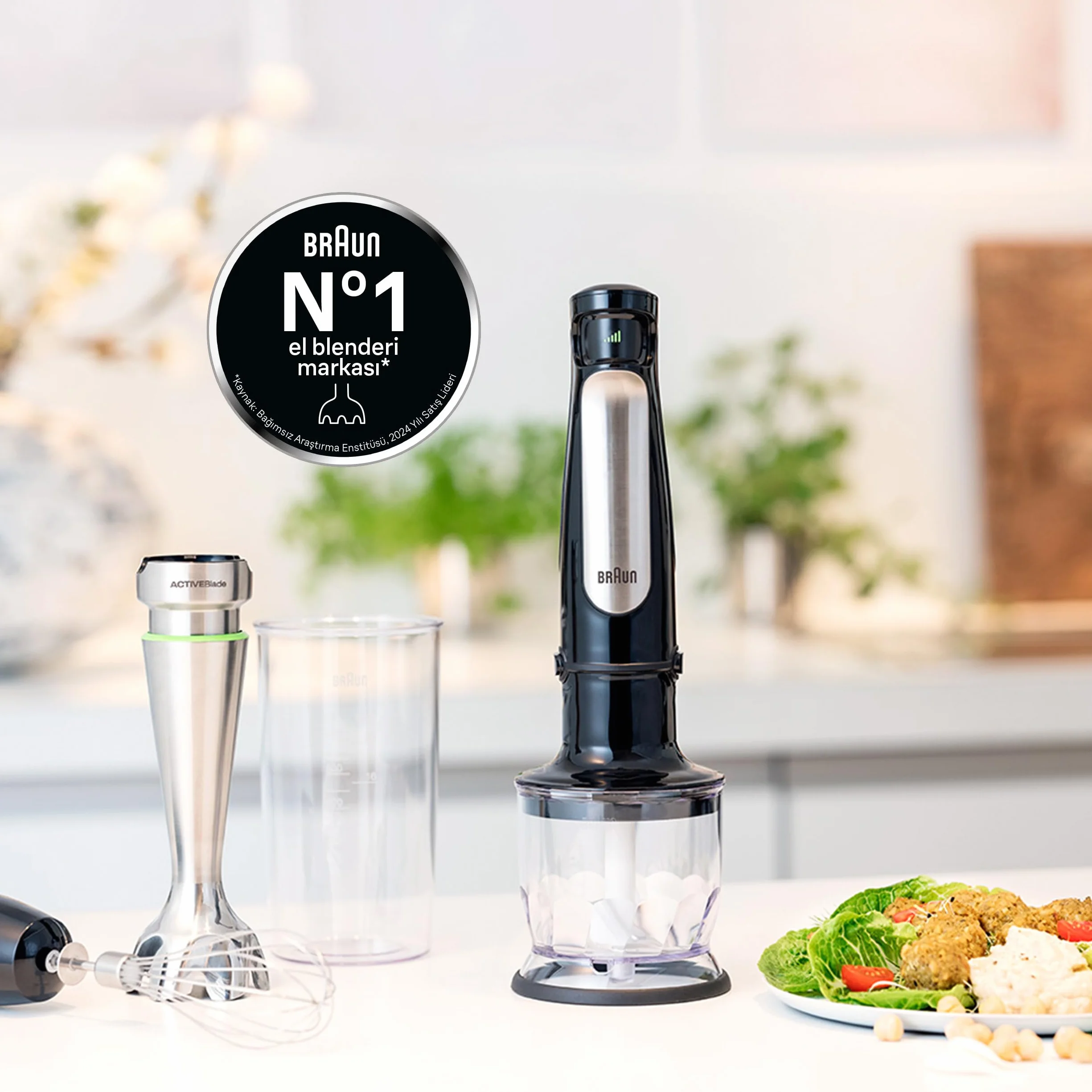 Braun Multiquick 7 Blender Ręczny, Czarny/Srebrny, 600 ml