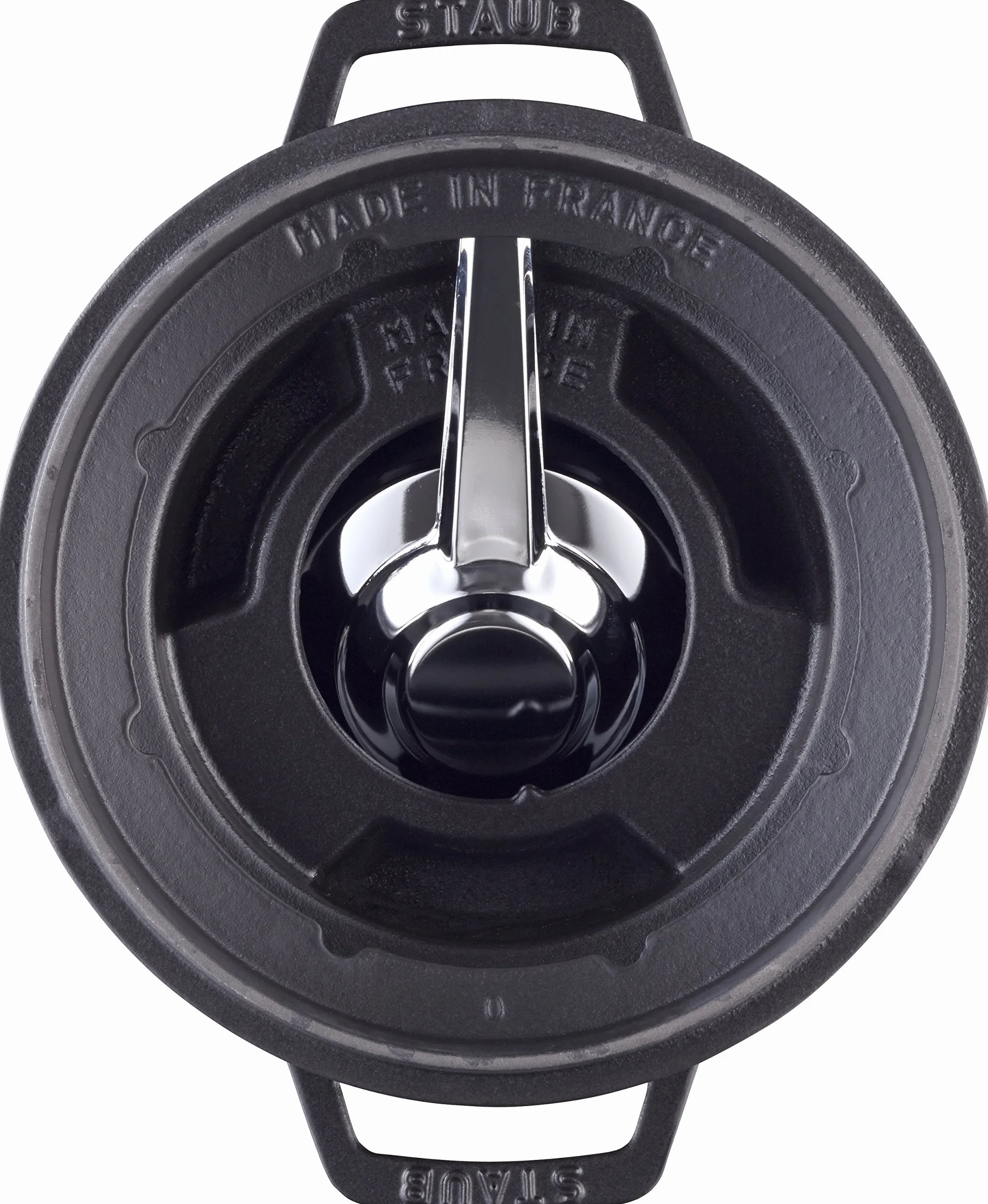 STAUB Fondue Set mit 6 Gabeln, Geeignet für Käse-, Schoko- und Fleisch-Fondue, Gusseisen, Schwarz, 20 cm