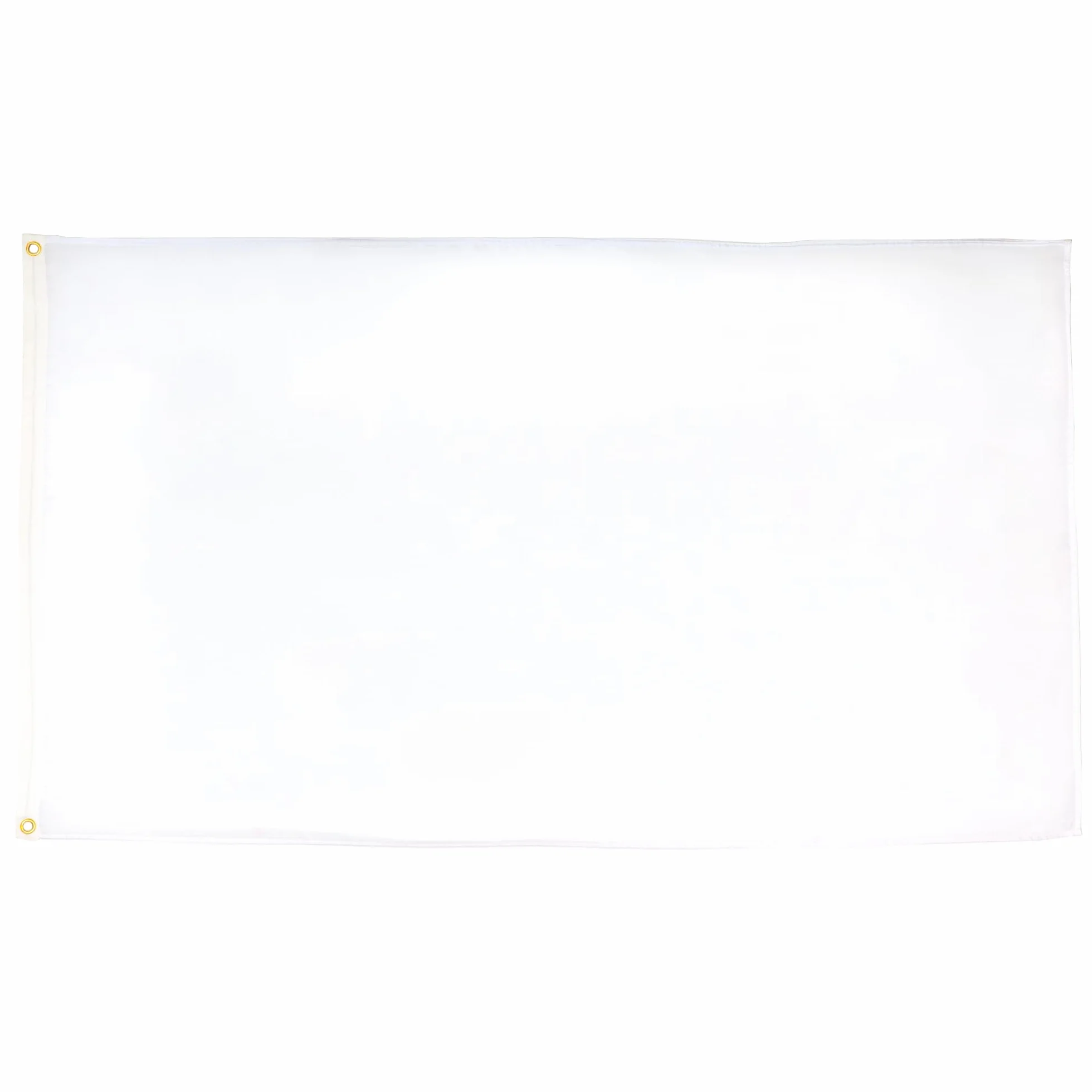 AZ FLAG Jednokolorowa biała flaga 90x60cm - Biała flaga 60 x 90 cm lekki poliester
