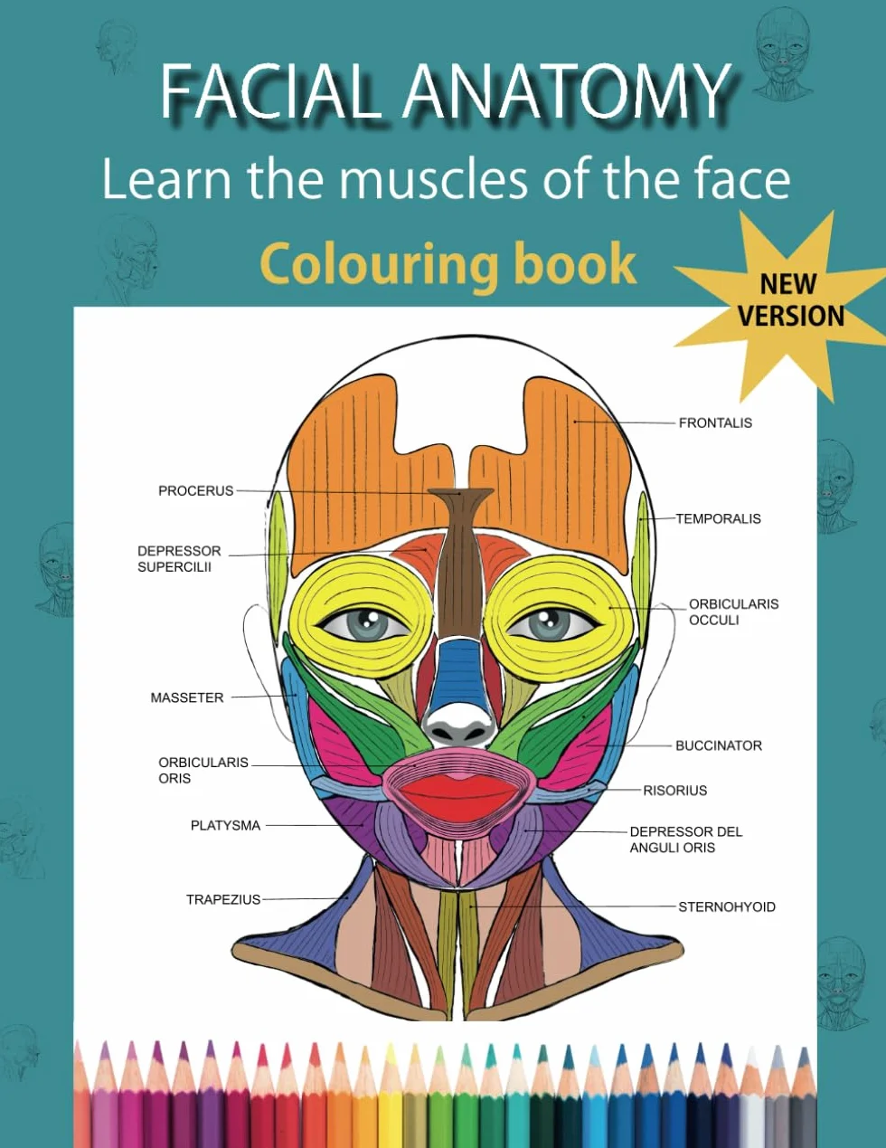 FACIAL ANATOMY: Colouring book