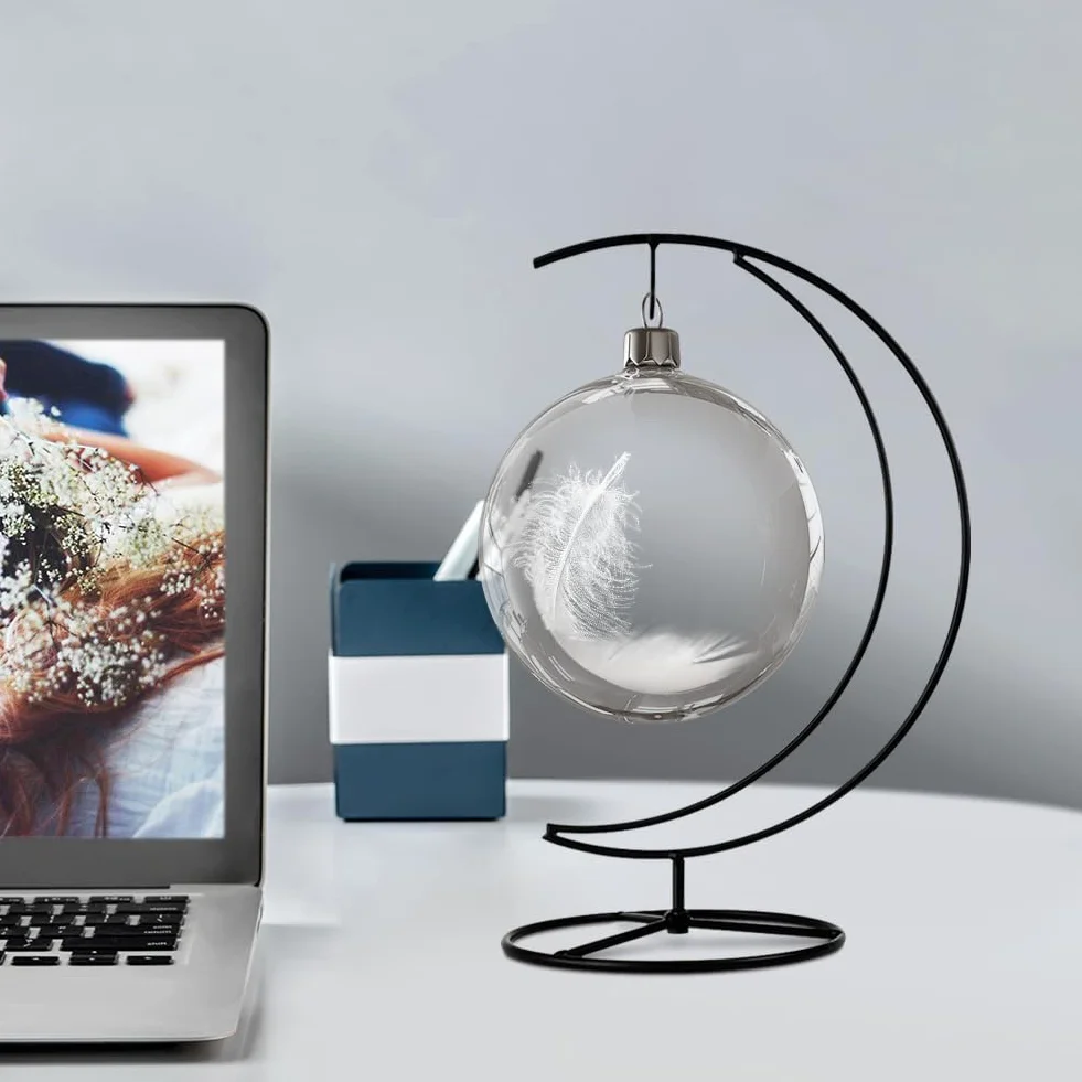 Ornament stojak ekspozycyjny żelazny wiszący stojak uchwyt haki do zawieszenia szklany globus powietrze roślina terrarium kula ozdoba świąteczna dekoracja do domu ślubna