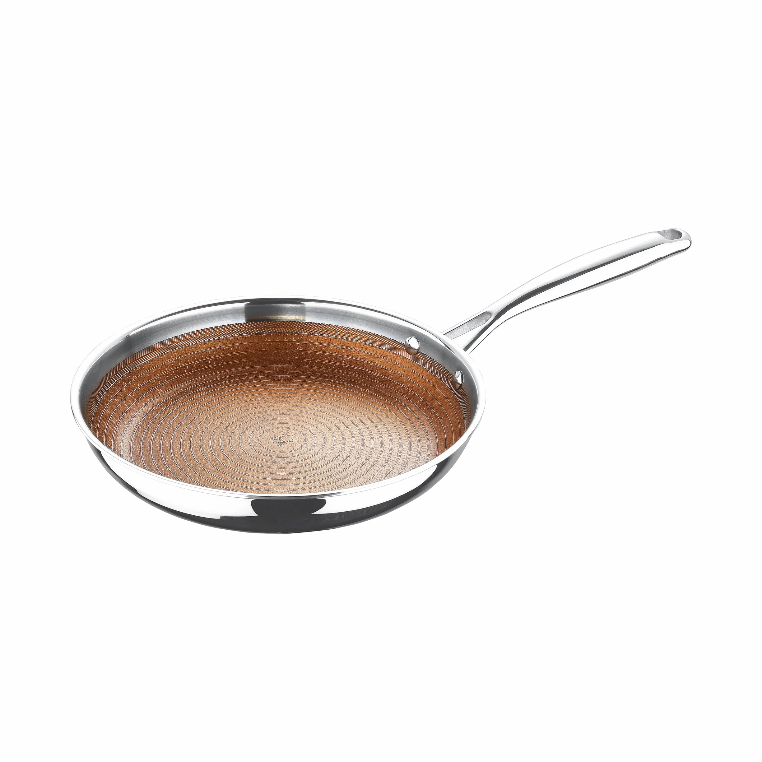 MasterPRO Zestaw patelni 2-częściowy 20 cm i 25 cm stal nierdzewna rdzeń aluminiowy powłoka nieprzywierająca
