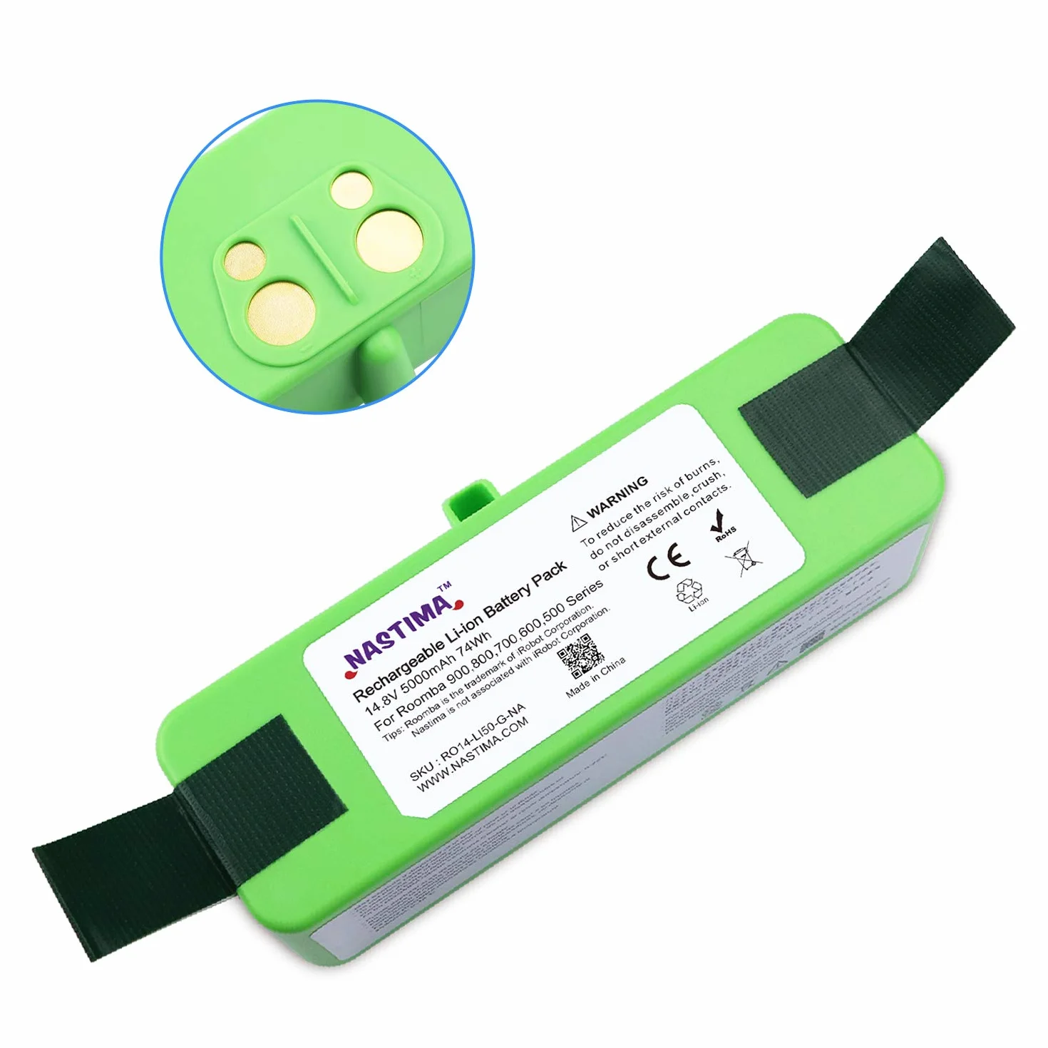 NASTIMA Upgrade 14,8 V 5000 mAh akumulator litowo-jonowy do Roomba 900 800 700 600 seria 985 980 960 895 890 880 870 860 790 780 770 760 695 680 675 650 640 614