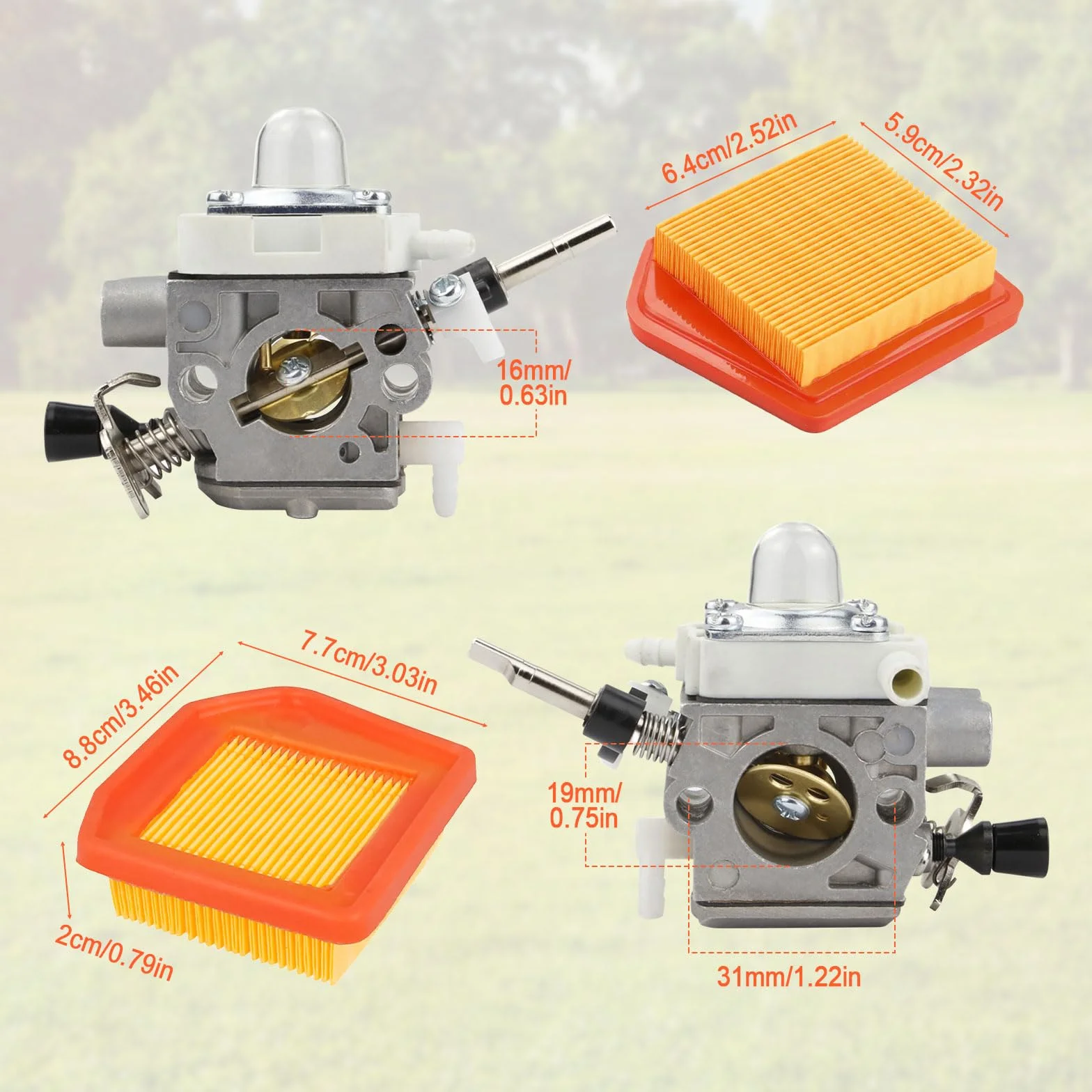 FS240 FS260 gaźnik, zestaw gaźnika 4147-120-0625 do Stihl FS240 FS240C FS240R FS240RC FS260C FS260R FS360C FS410C części do kosiarki do ścinania z filtrem powietrza 4147 141 0300