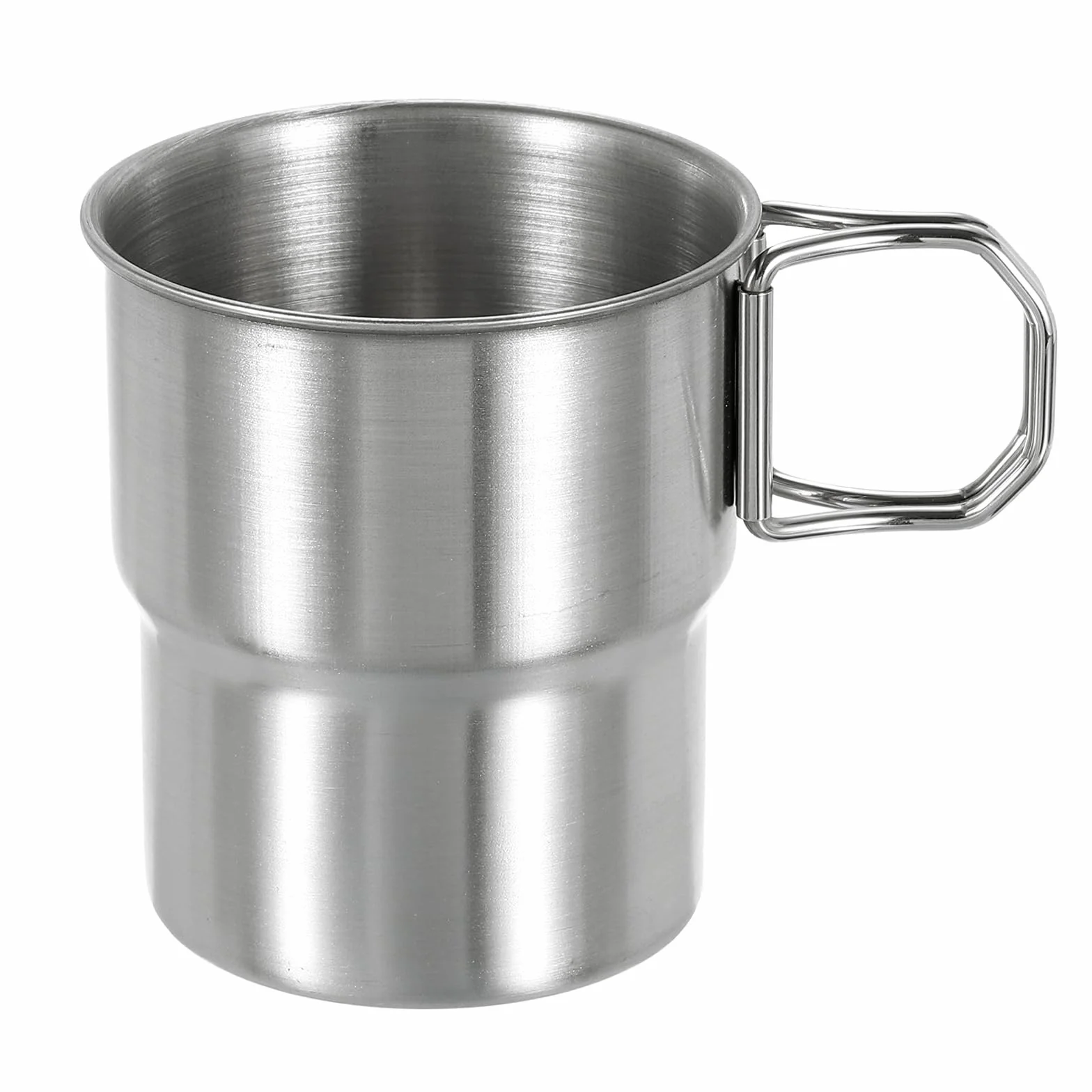 QUARKZMAN 304 kubki ze stali nierdzewnej z uchwytami, metalowe szklanki do wody o podwójnych ściankach, nietłukący się kubek do domu, biura, baru, restauracji