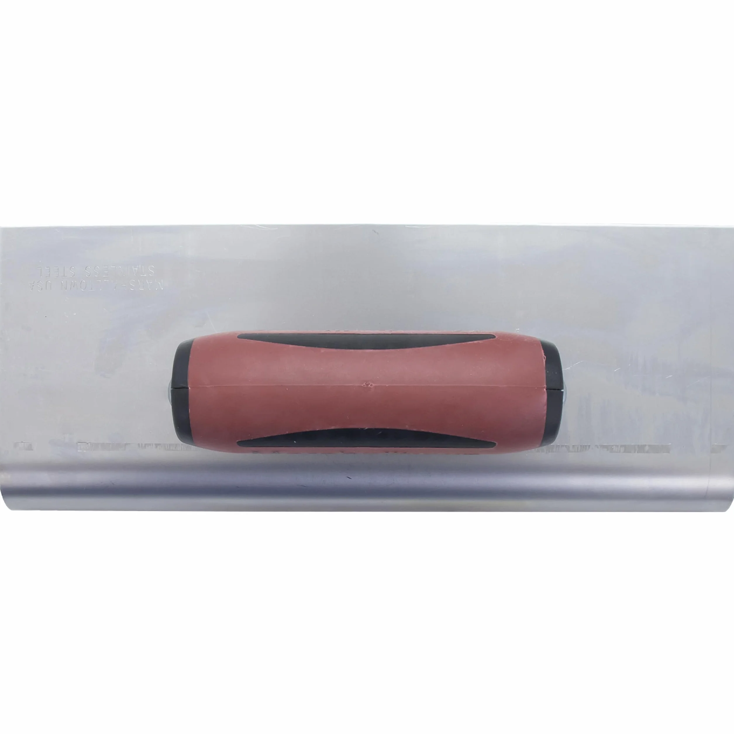 Zacieraczka do krawędzi Marshalltown ze stali nierdzewnej z uchwytem Durasoft, zapewnia zaokrąglenie na betonie, promień: 19 mm, warga 25 mm, rozmiar zacieraczki: 254x102 mm