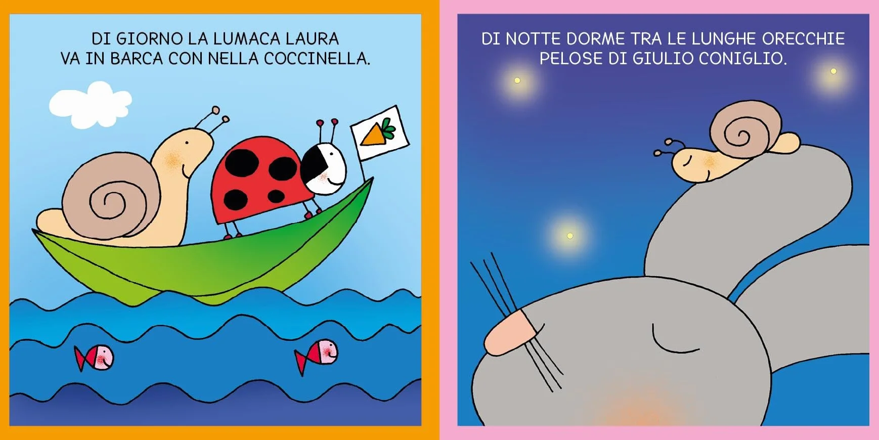 Giulio Coniglio scopre la notte e il giorno. Ediz. a colori