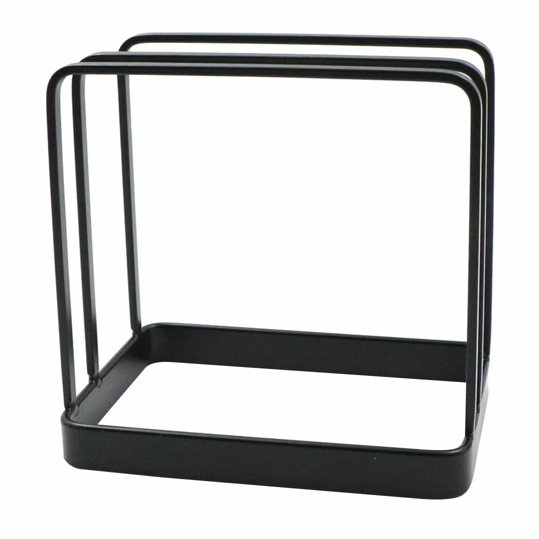 Metalowy organizer na naczynia stojak na deskę do krojenia czarny 1 sztuka