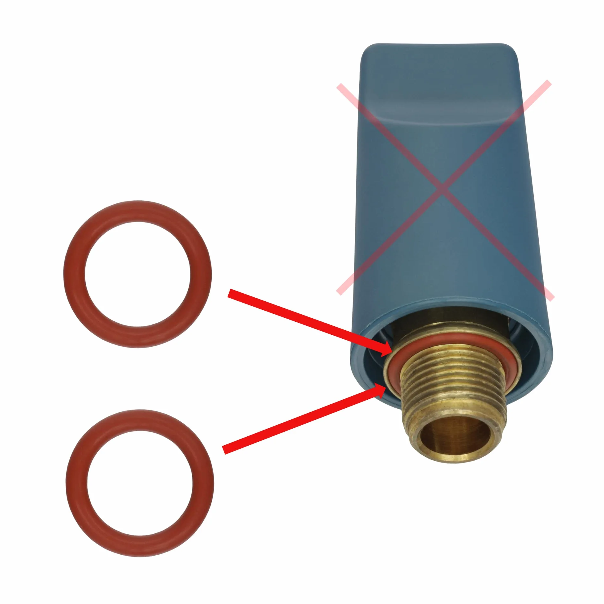 2 x uszczelka o-ring do stacji parowej, żelazko do zamknięcia zbiornika (D37), średnica = 16 mm, kompatybilne z Tefal LauraStar i innymi