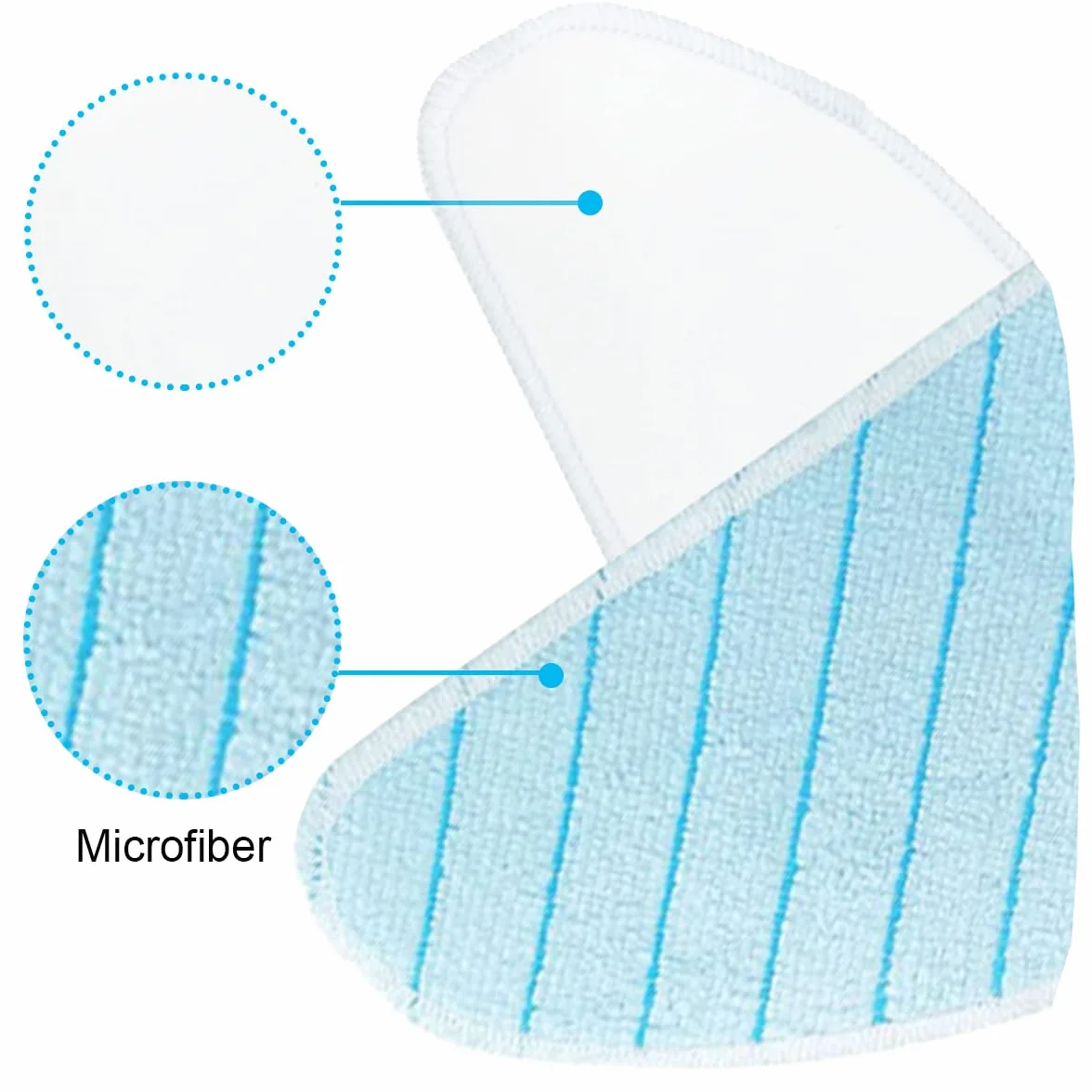 Zmywalne podkładki do mopa do Ecovacs Deebot T9 T9+ T9 AIVI T9 AIVI+ T9 MAX T9 Power Robot Vacuum Cleaner części, wielokrotnego użytku ściereczka do mopa z mikrofibry (12 sztuk)