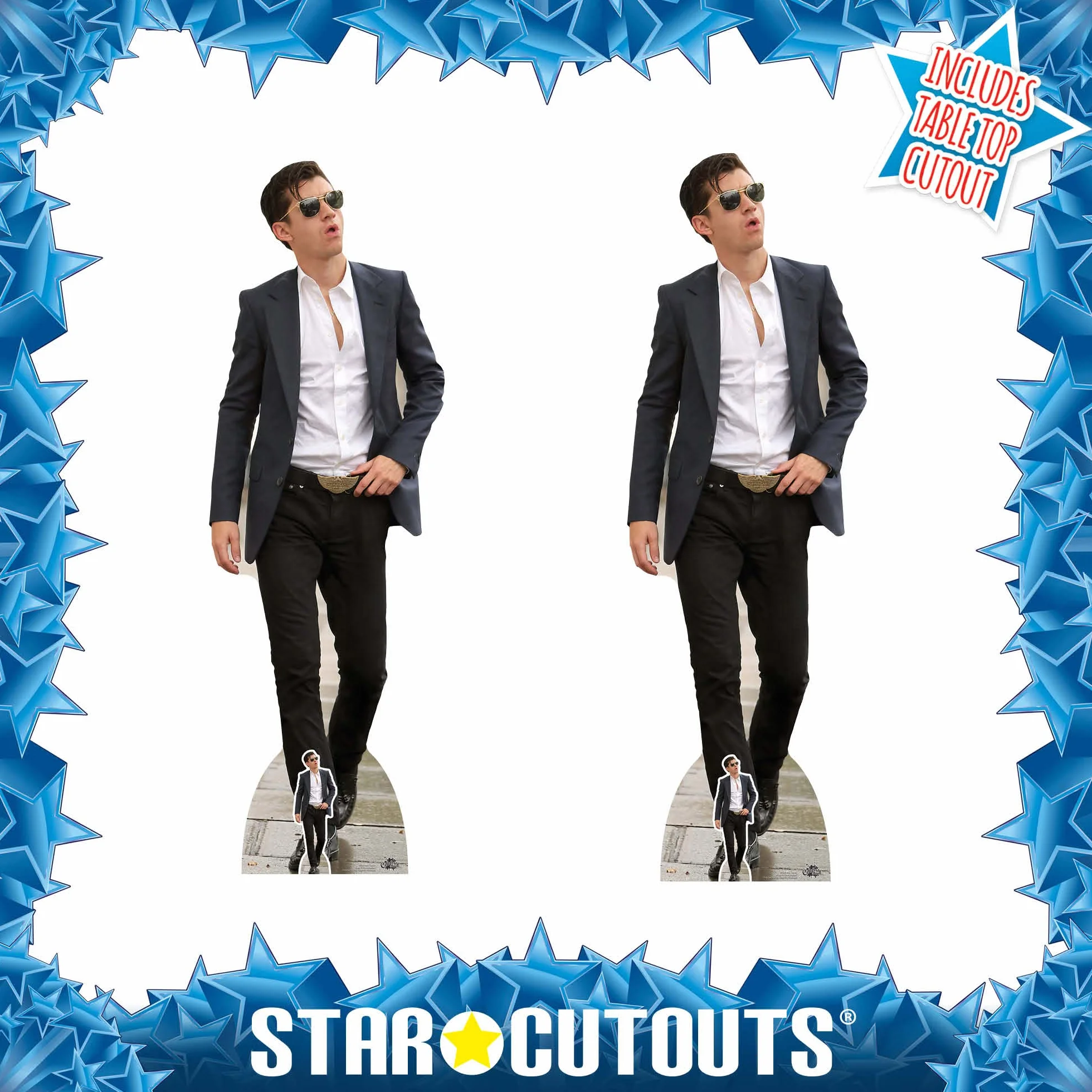 STAR CUTOUTS CS945 Alex Turner Lifesize kartonowe wycięcie z bezpłatnym mini, regularne