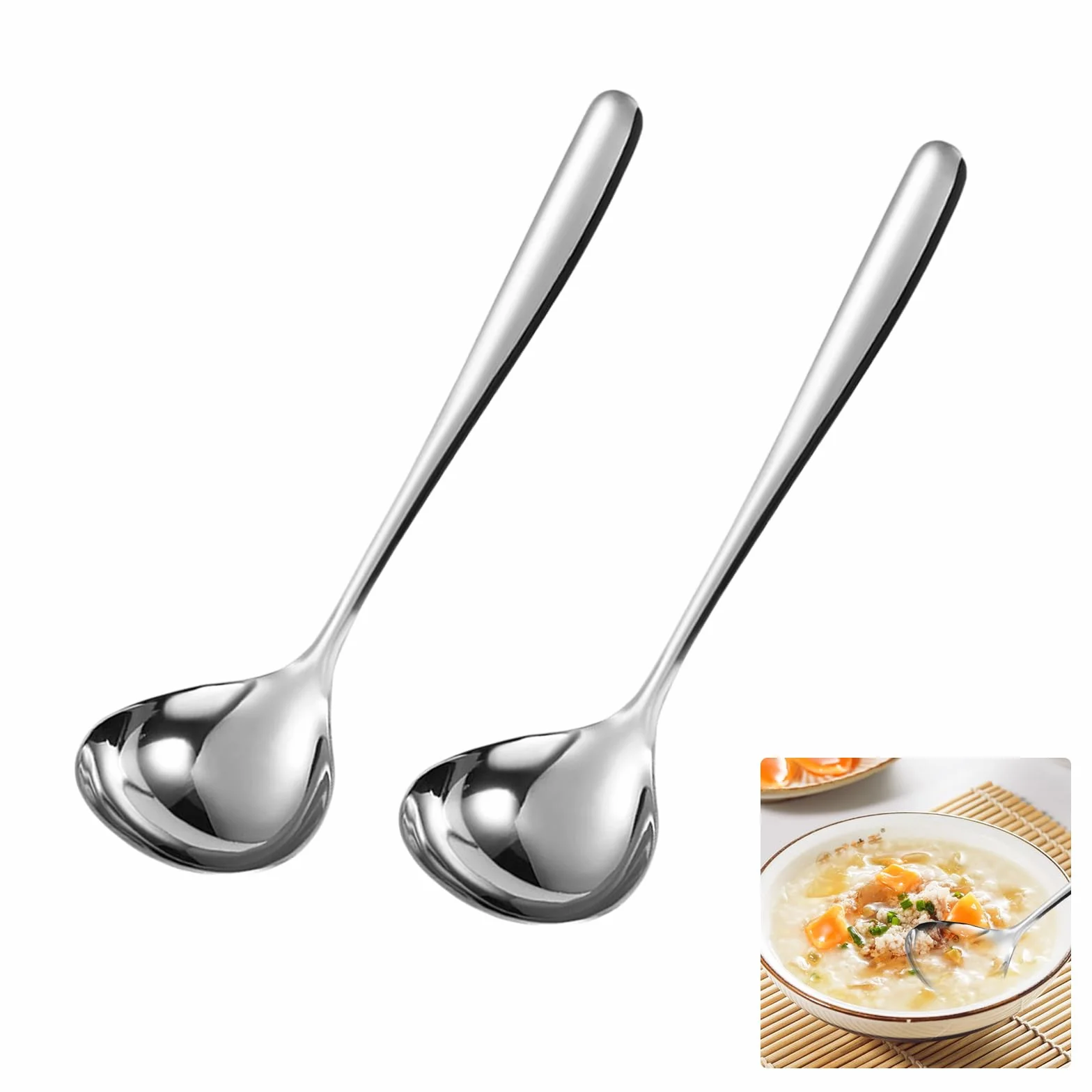 Chochle do zupy ze stali nierdzewnej 20,5 cm